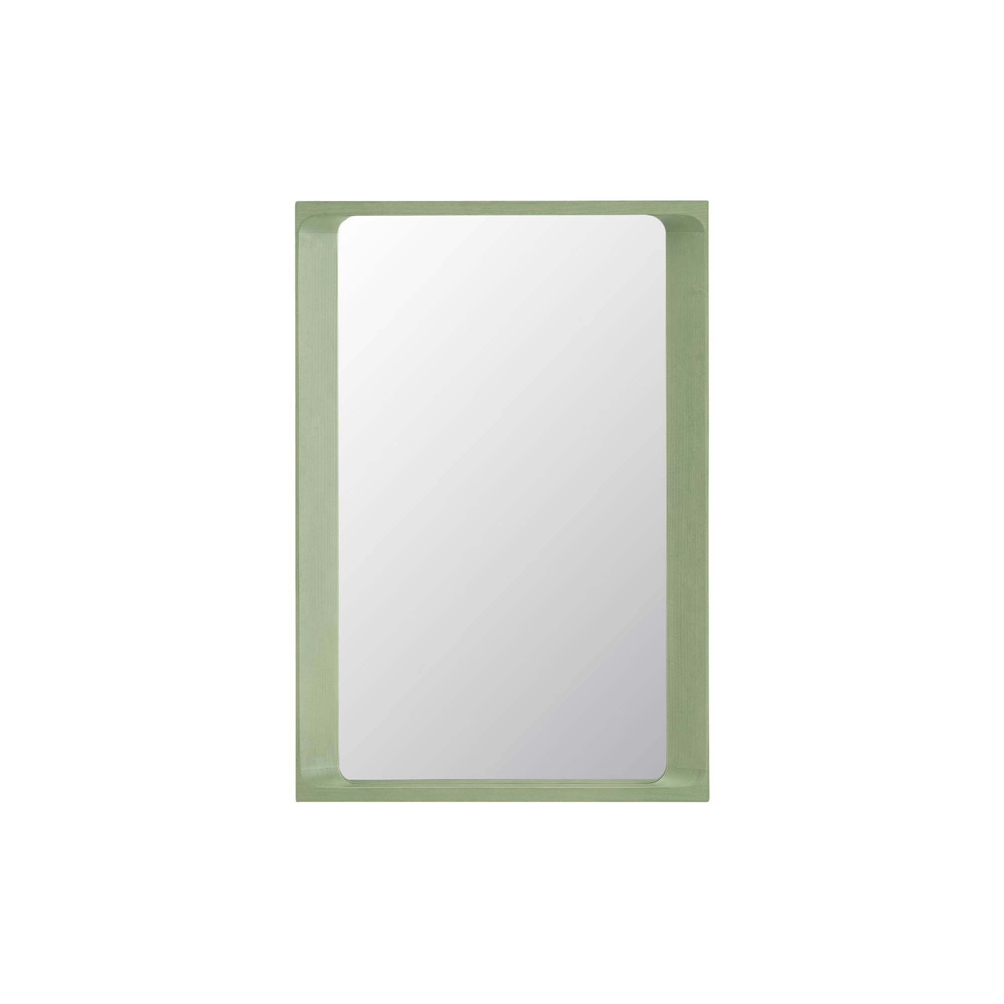 Muuto - Arced Mirror, light green - 80x55 cm