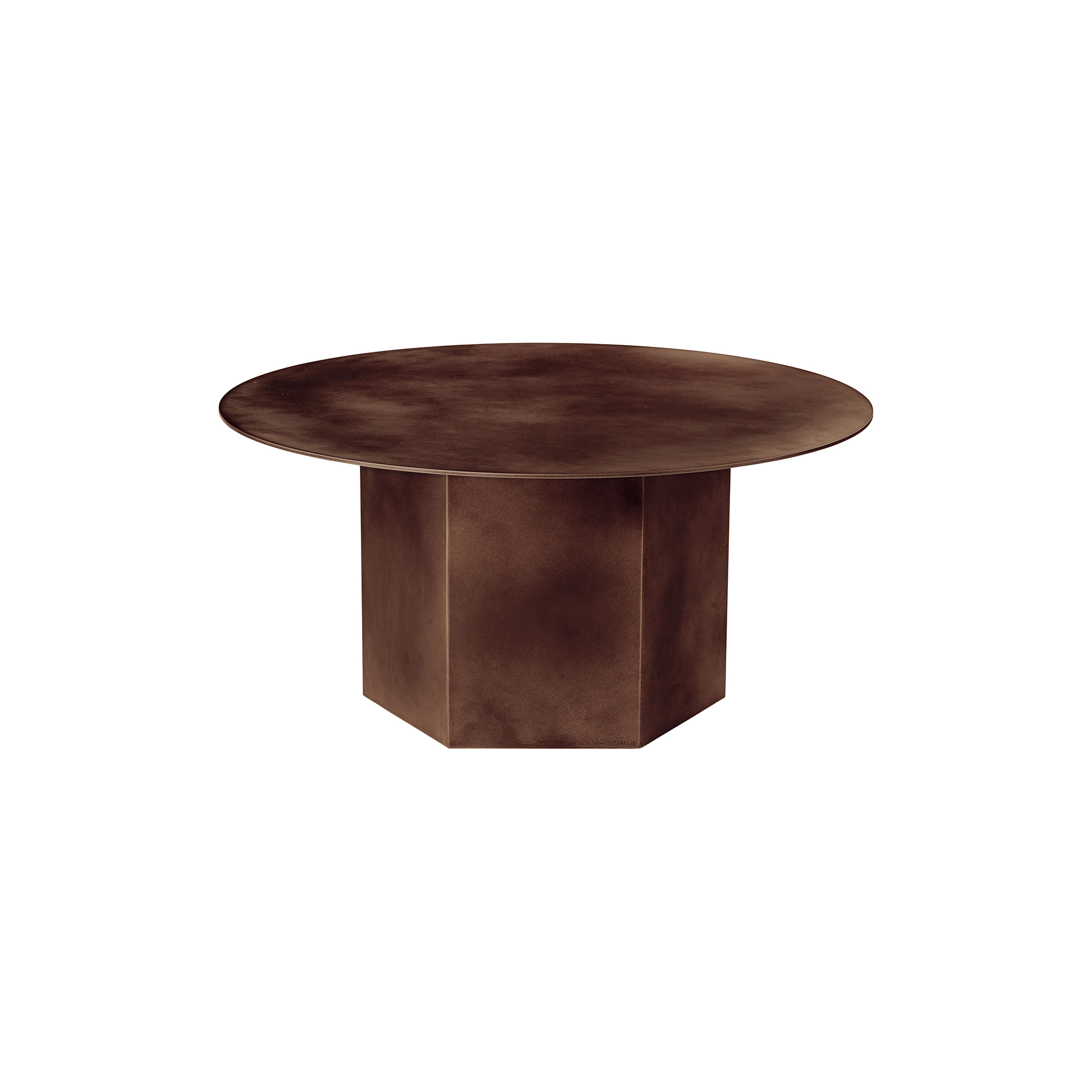 GUBI - Epic Coffee Table, earthy red - Ø80 cm