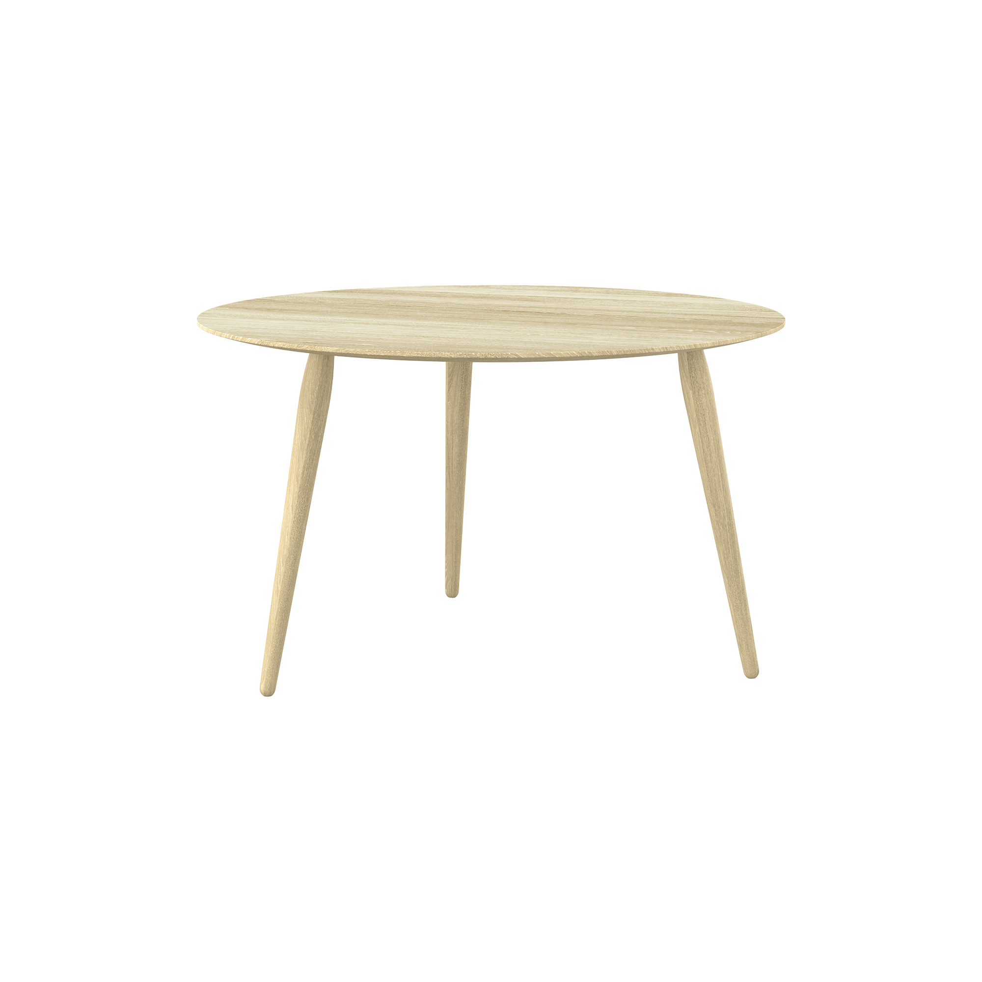 Bruunmunch Furniture - PLAYround Ø75 sofabord, sæbebehandlet eg - H44 cm