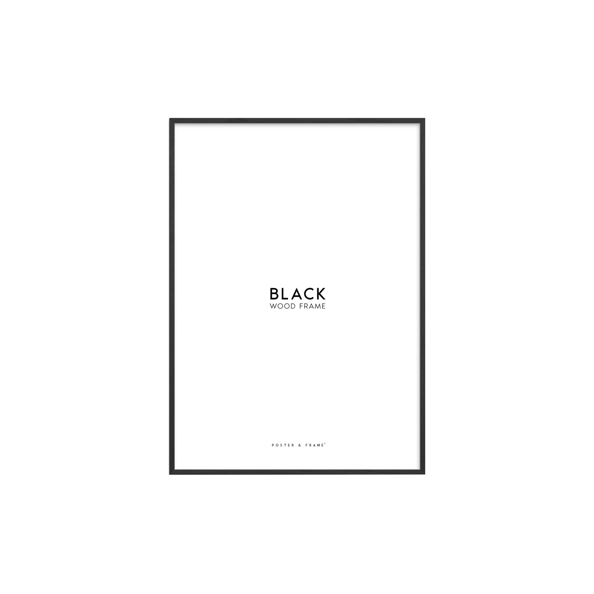 Poster & Frame - Wood Frame, black - A3