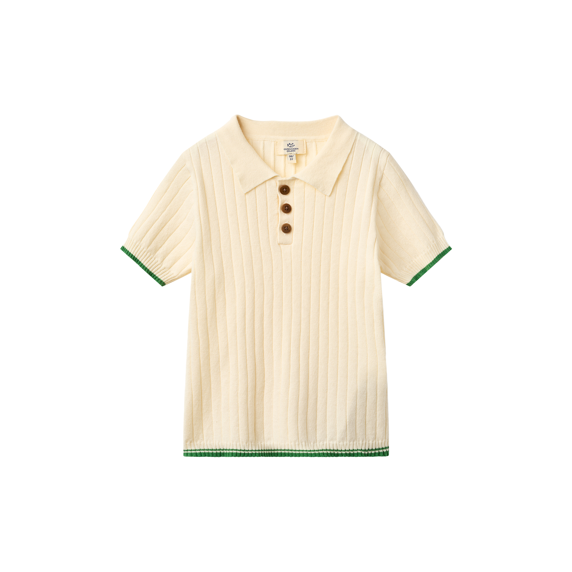 Copenhagen Colors Organics - Rib Knitted Polo - Str. 128