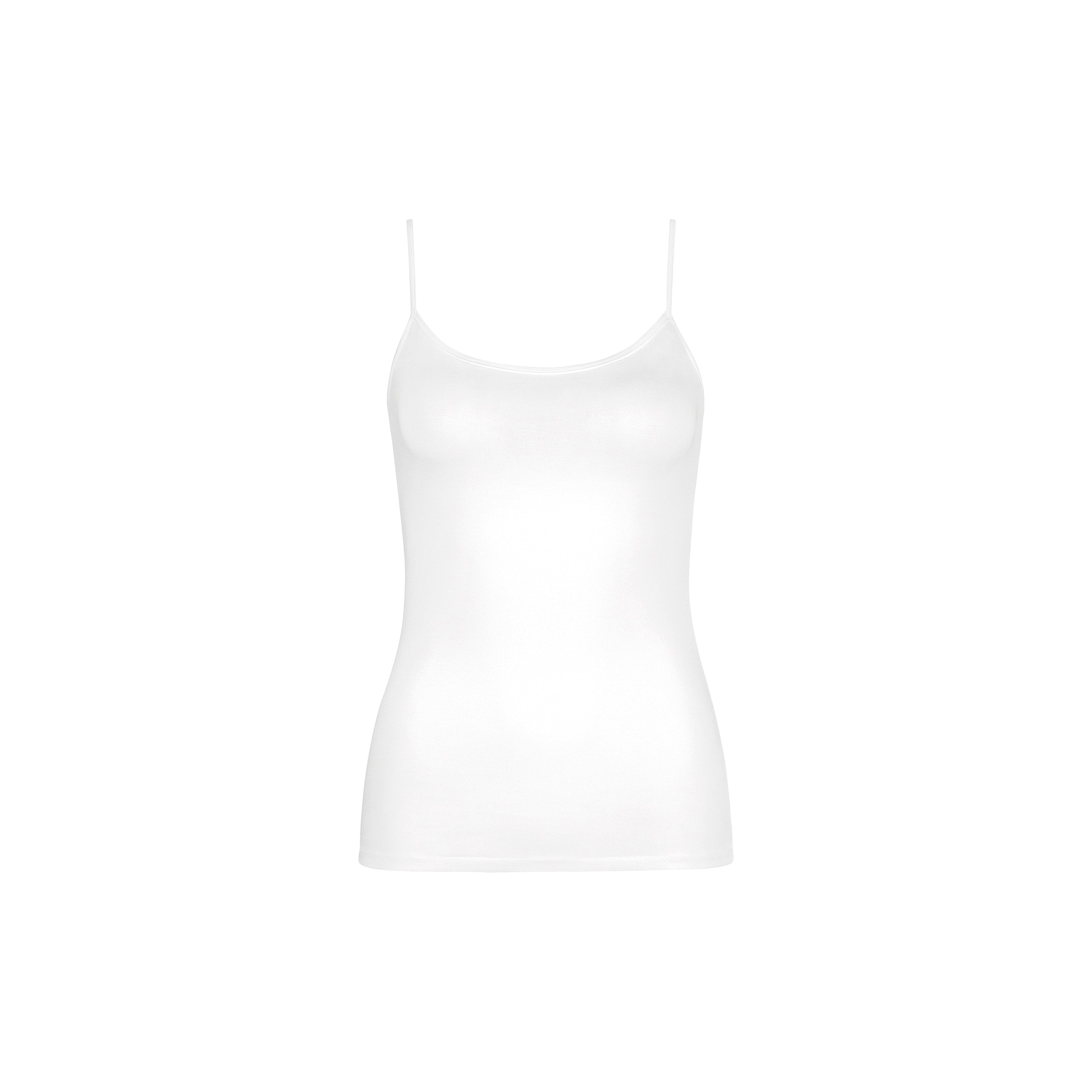 HANRO - Soft Touch Spaghetti Top, white - Str. L