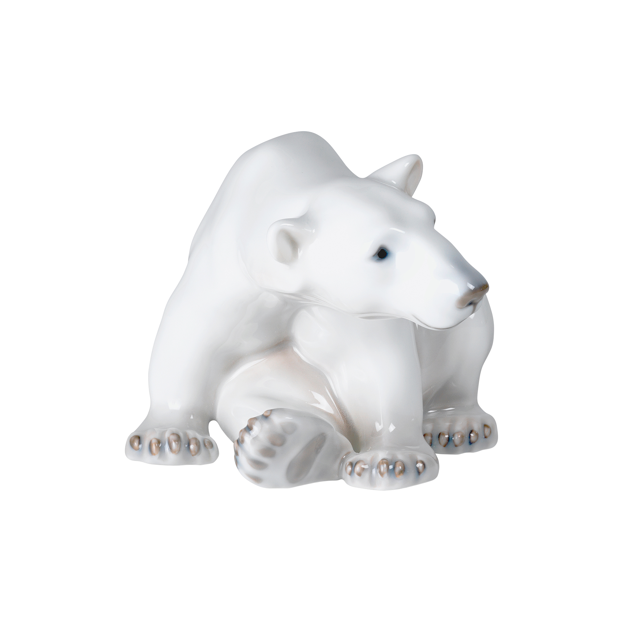 Royal Copenhagen - Isbjørn siddende, Figurine
