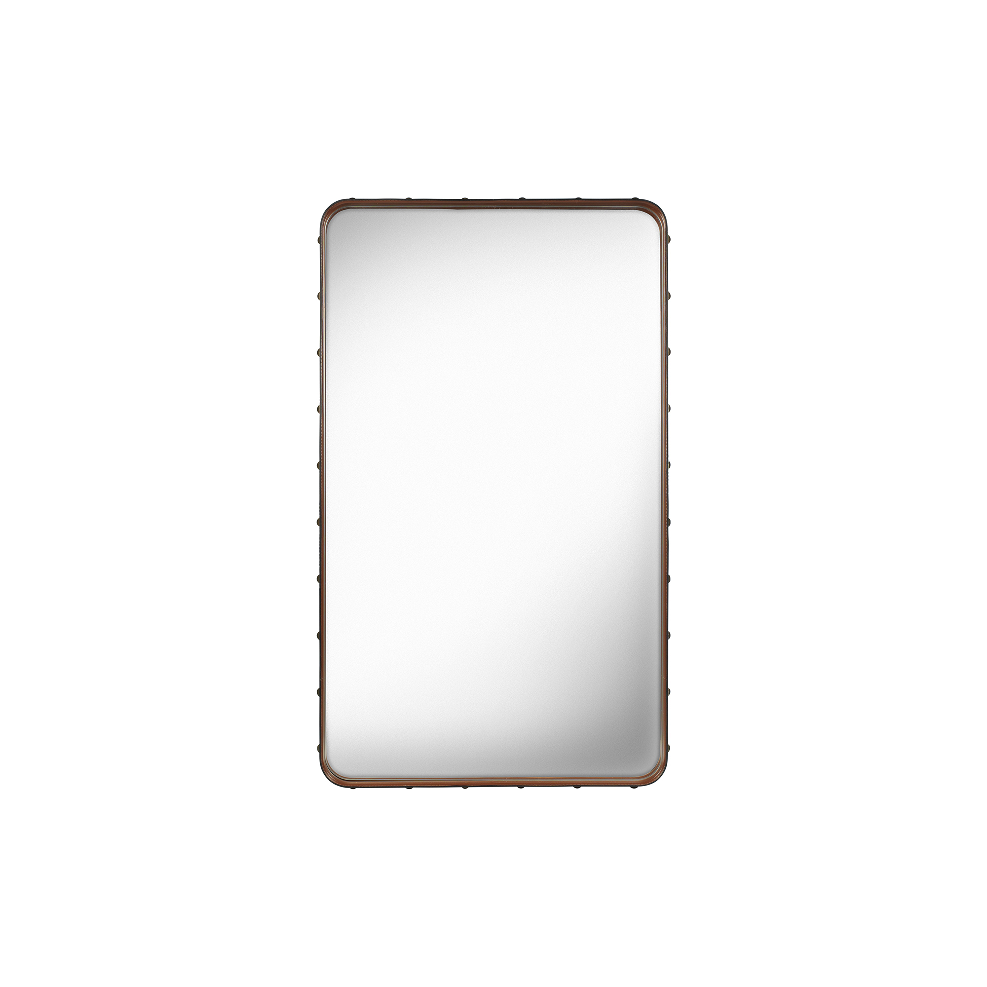 GUBI - Adnet Rectangular Wall Mirror, tan - 65x115 cm