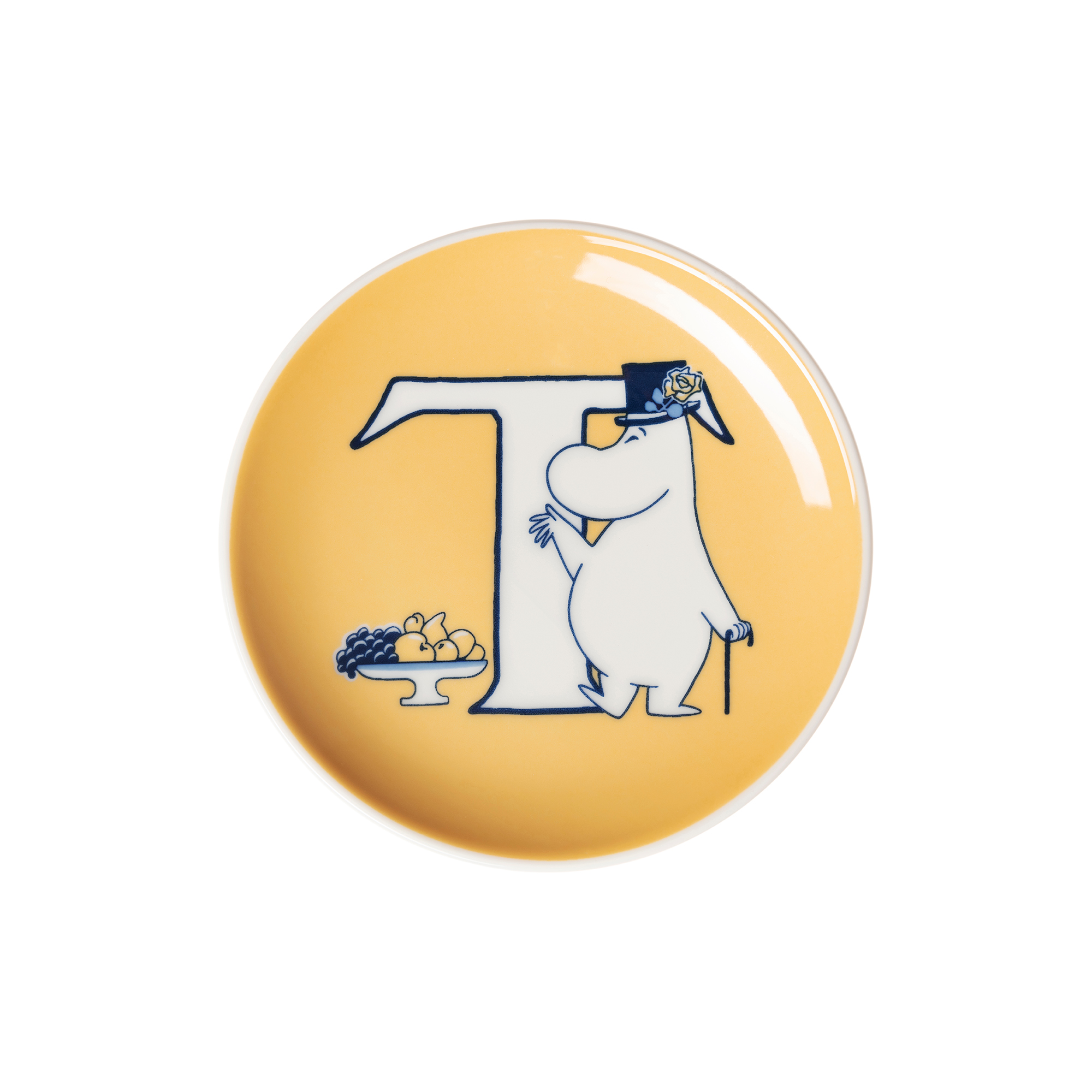 Moomin Arabia - Alfabet lille tallerken T, Alfabet kollektion