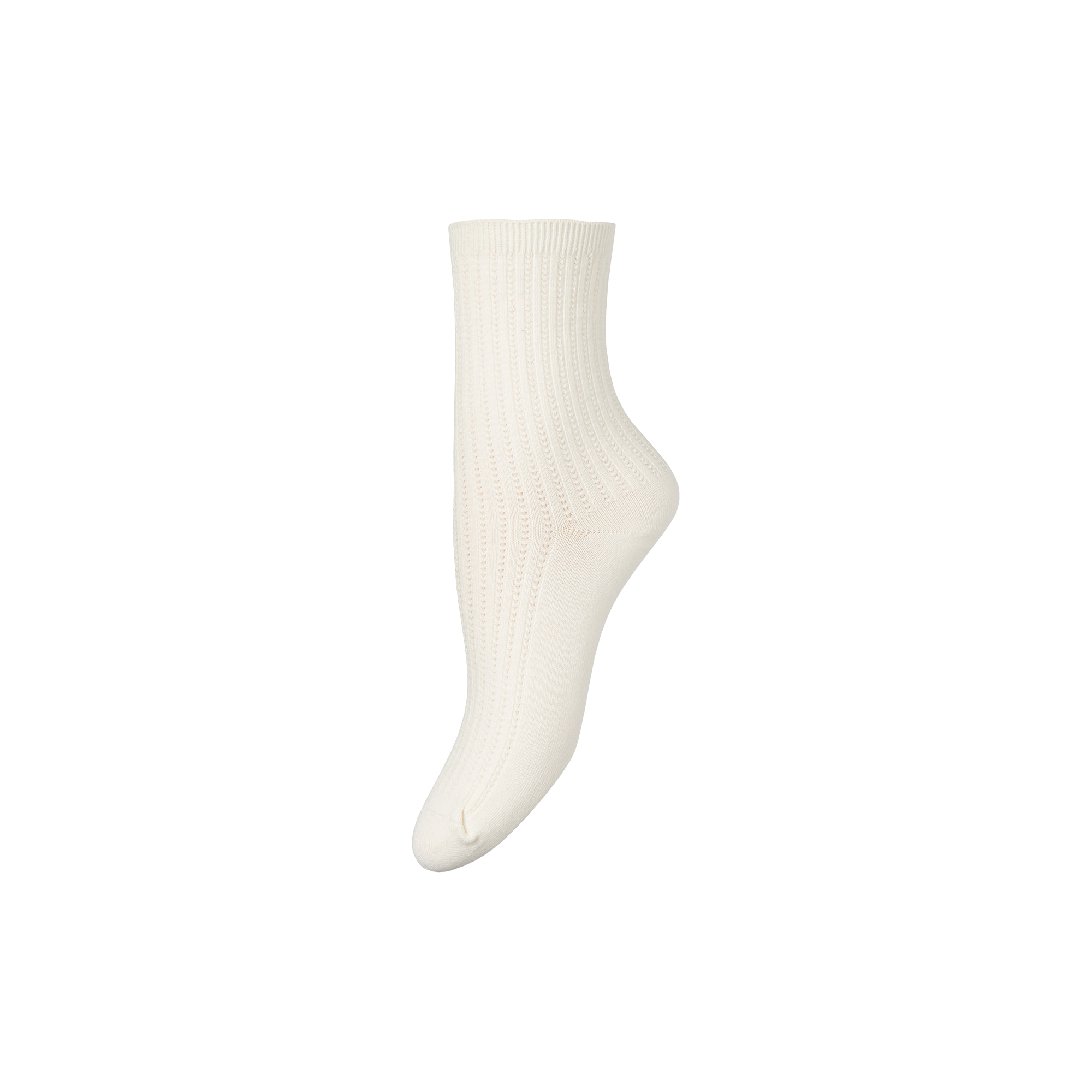 Becksöndergaard - Helga Crochet Sock, white - 37-39