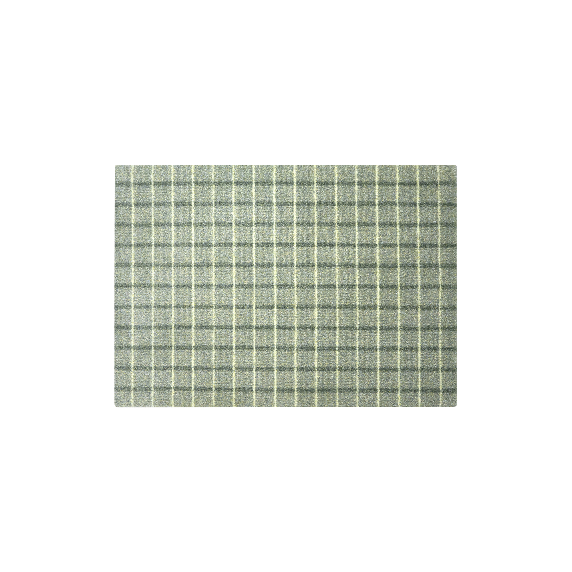 Heymat - Grid Matcha Lemon dørmåtte - 60x85 cm