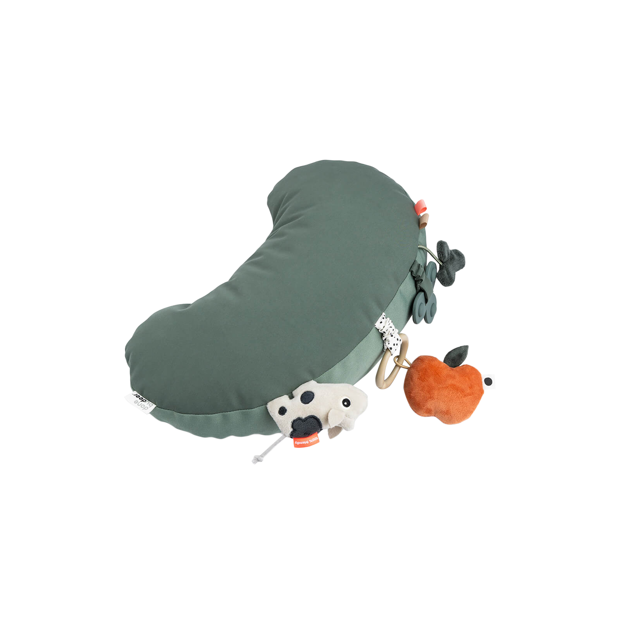 Done by Deer - Tiny Farm tummy time aktivitetspude, green