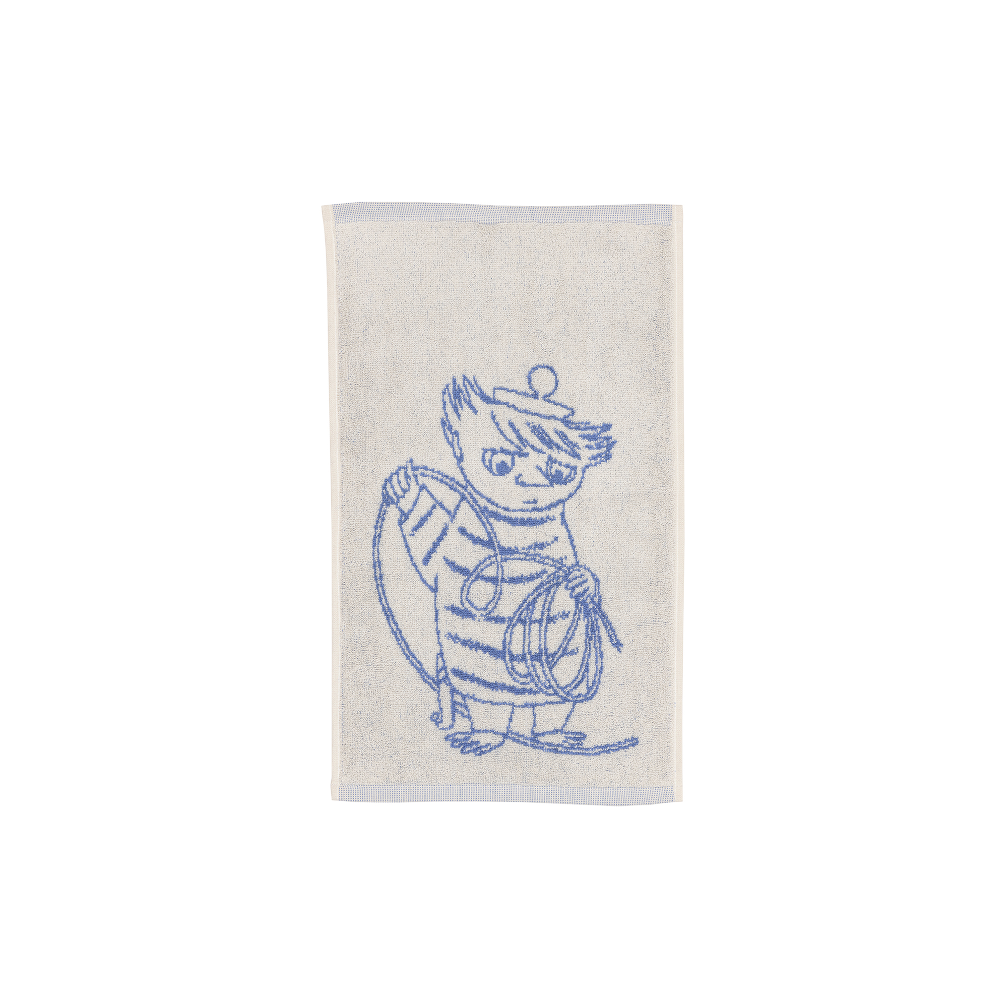Moomin Arabia - Mumi håndklæde Too-tikki 30x50 cm, hvid - 30x50 cm