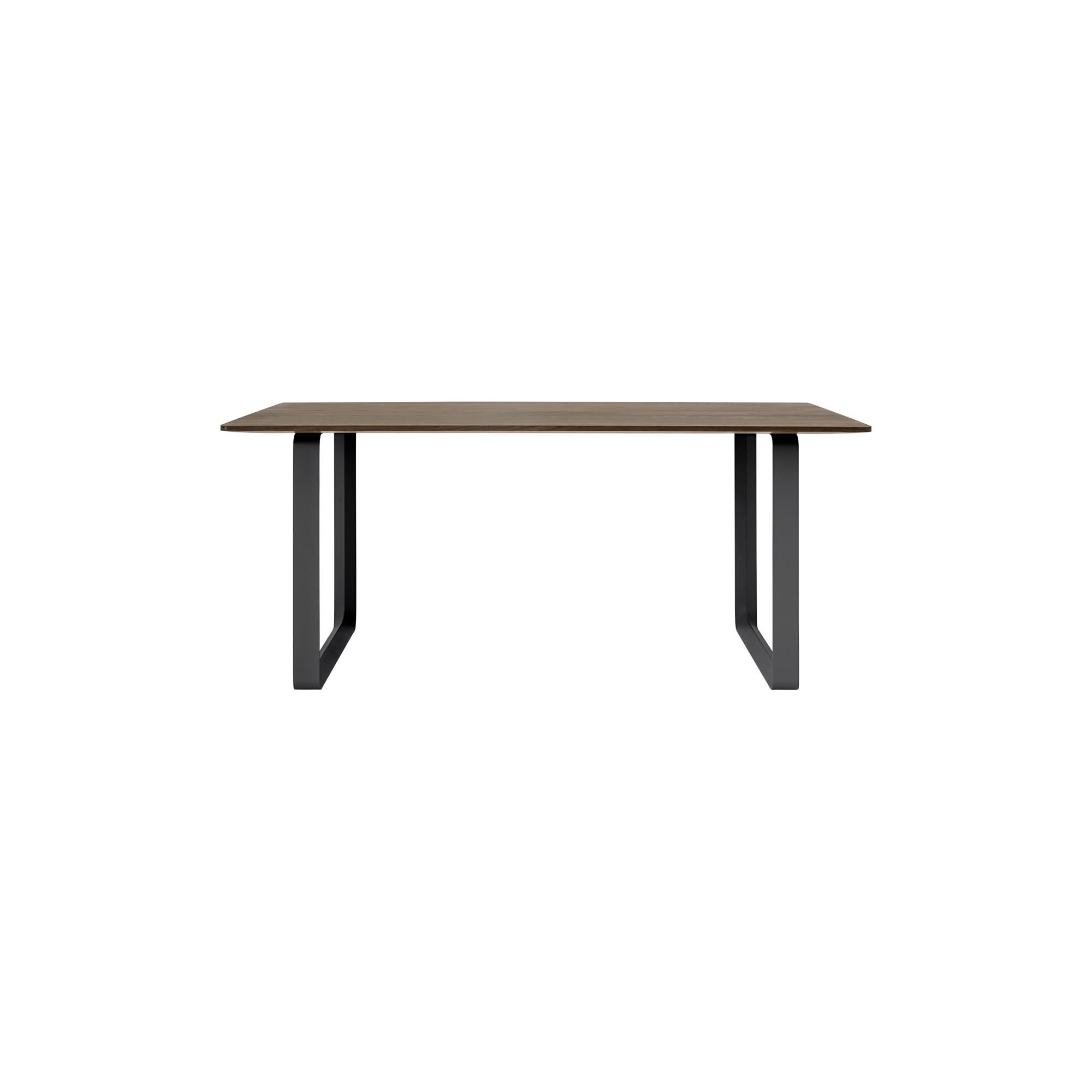 Muuto - 70/70 Table, solid smoked oak/black - 170x85 cm