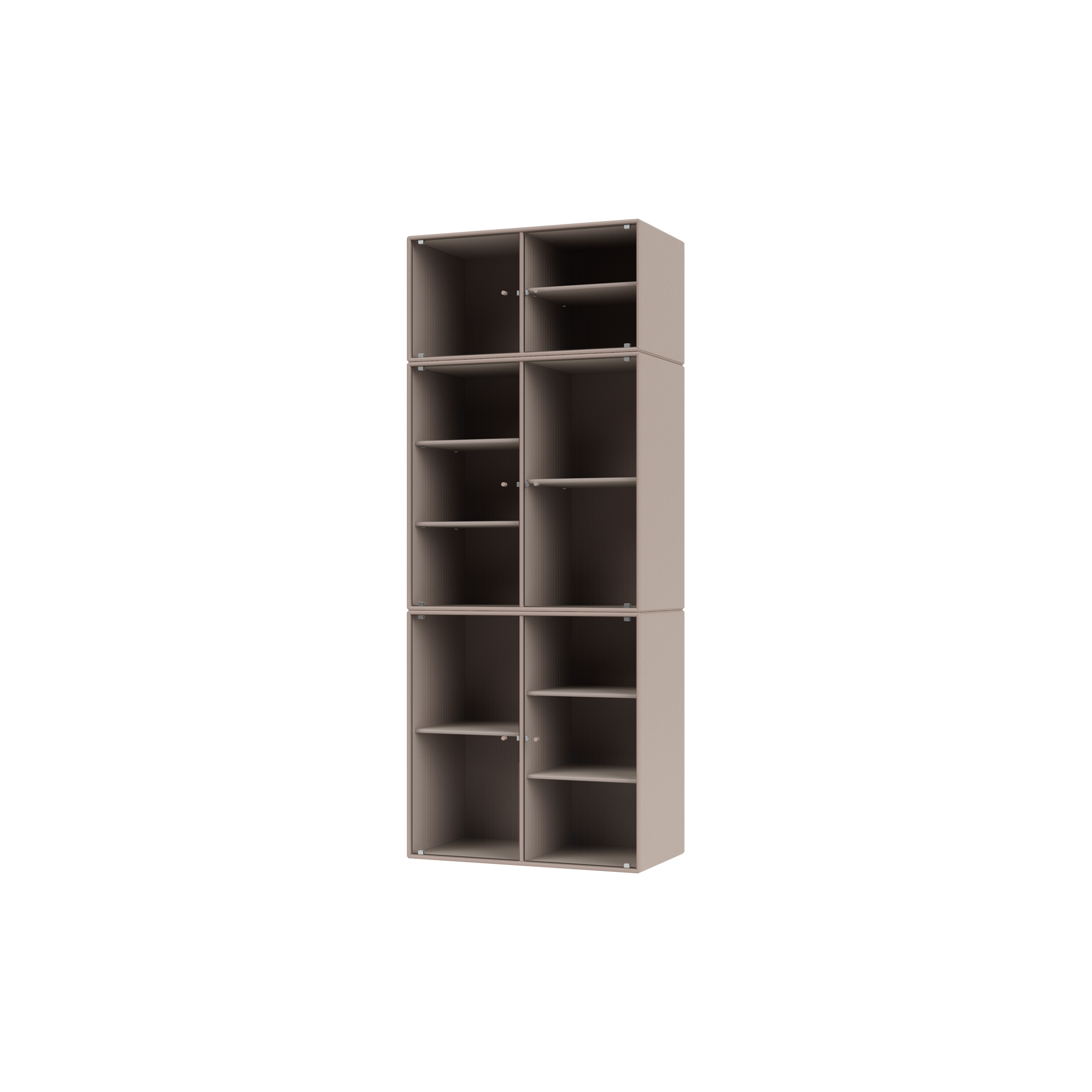 Montana Furniture - RIPPLE IV vitrineskab, 137 mushroom
