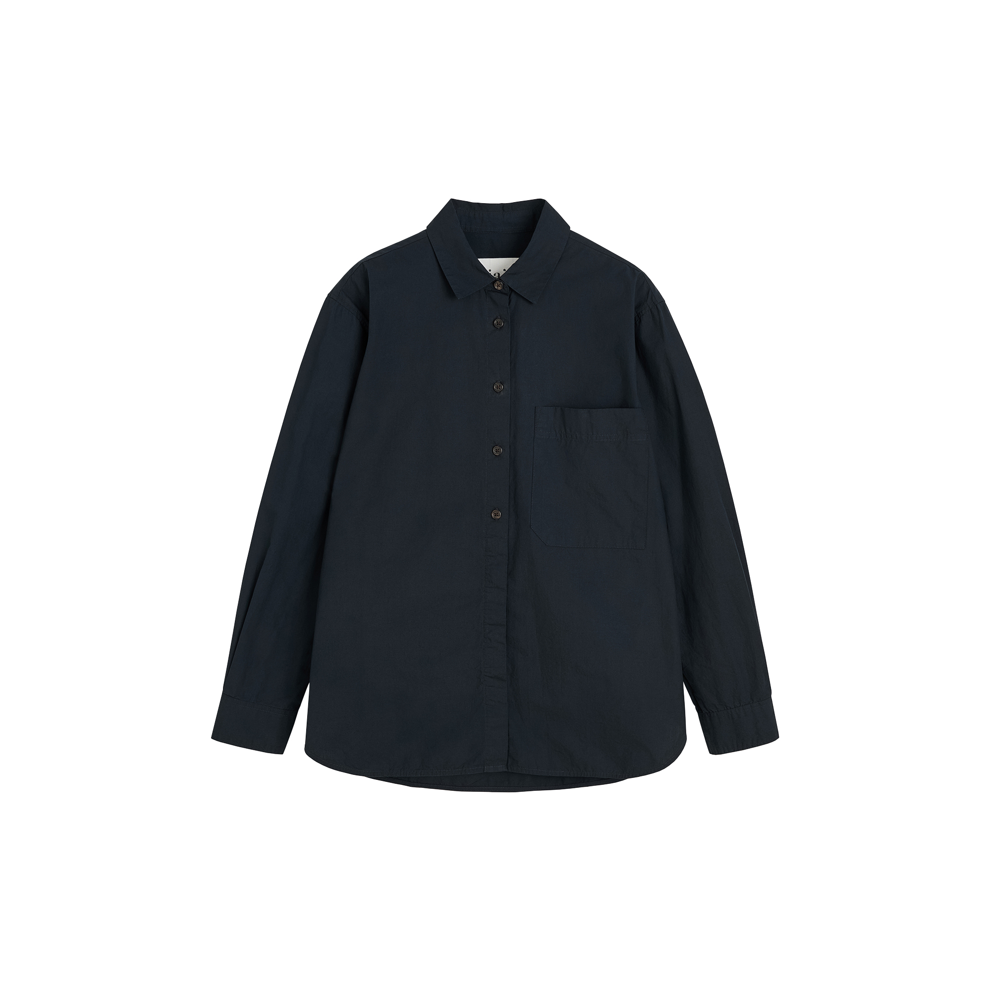 Aiayu - Lynette Shirt Dark Horn, black navy - Str. L