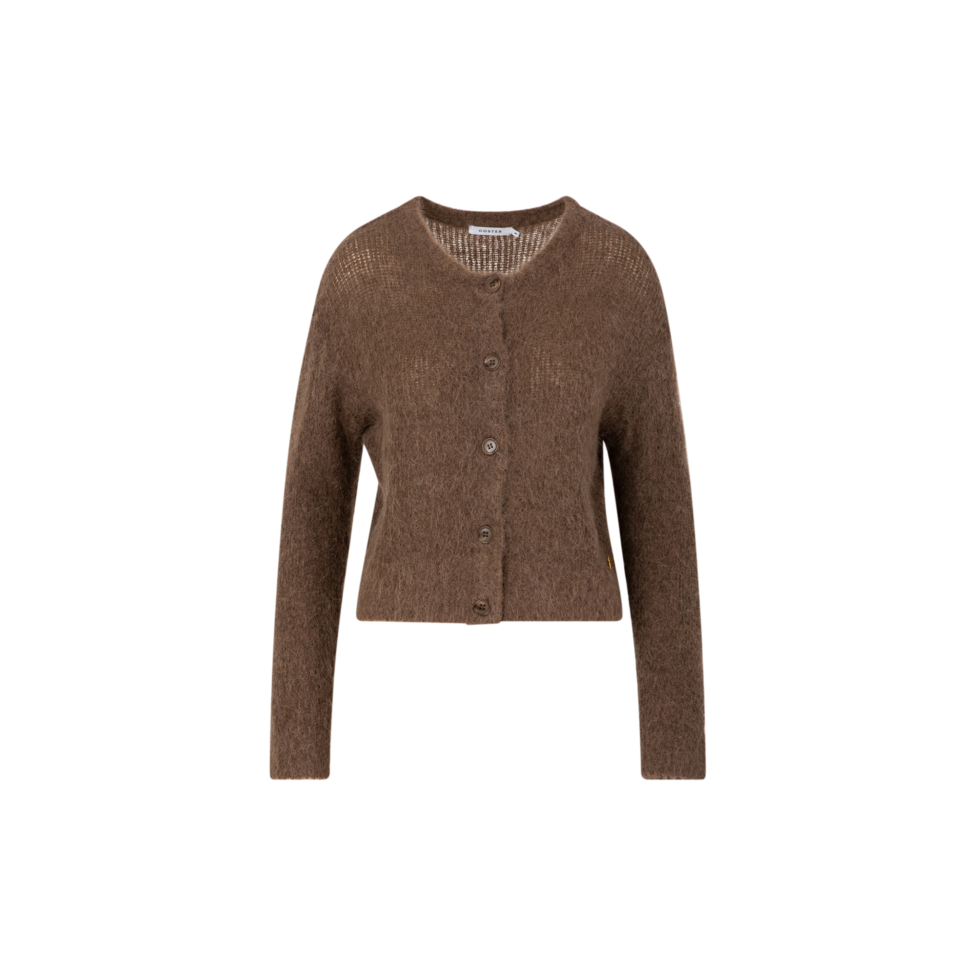 Coster Copenhagen - Knit cardigan in alpaca, mocca mousse - Str. XS