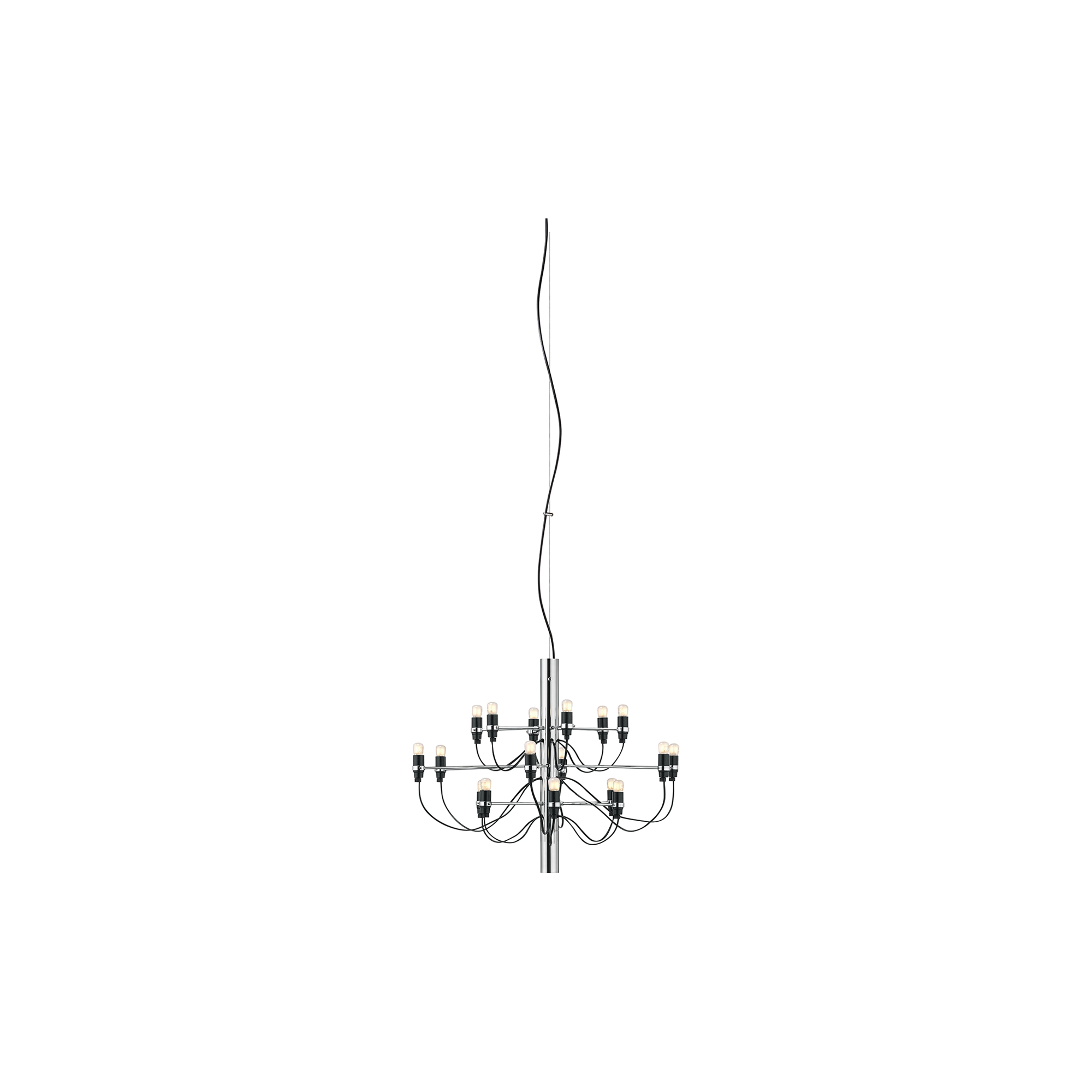 Flos - 2097/18 lysekrone, krom - H: 51,5 x Ø 70 cm.