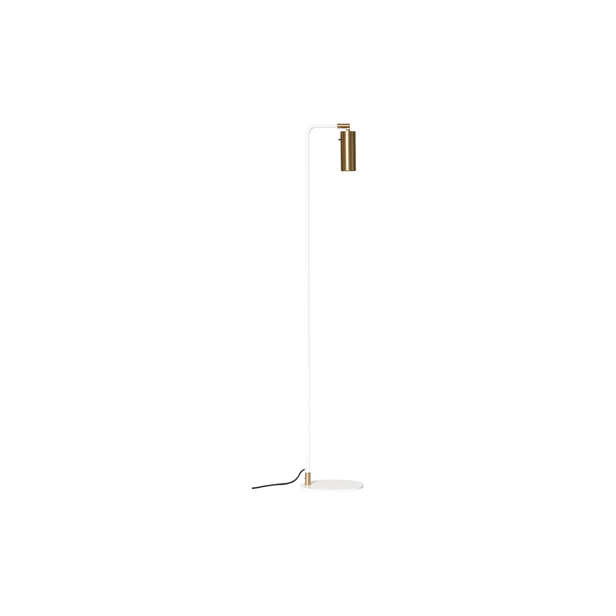 Rubn - Lektor Floor Lamp, white/brass