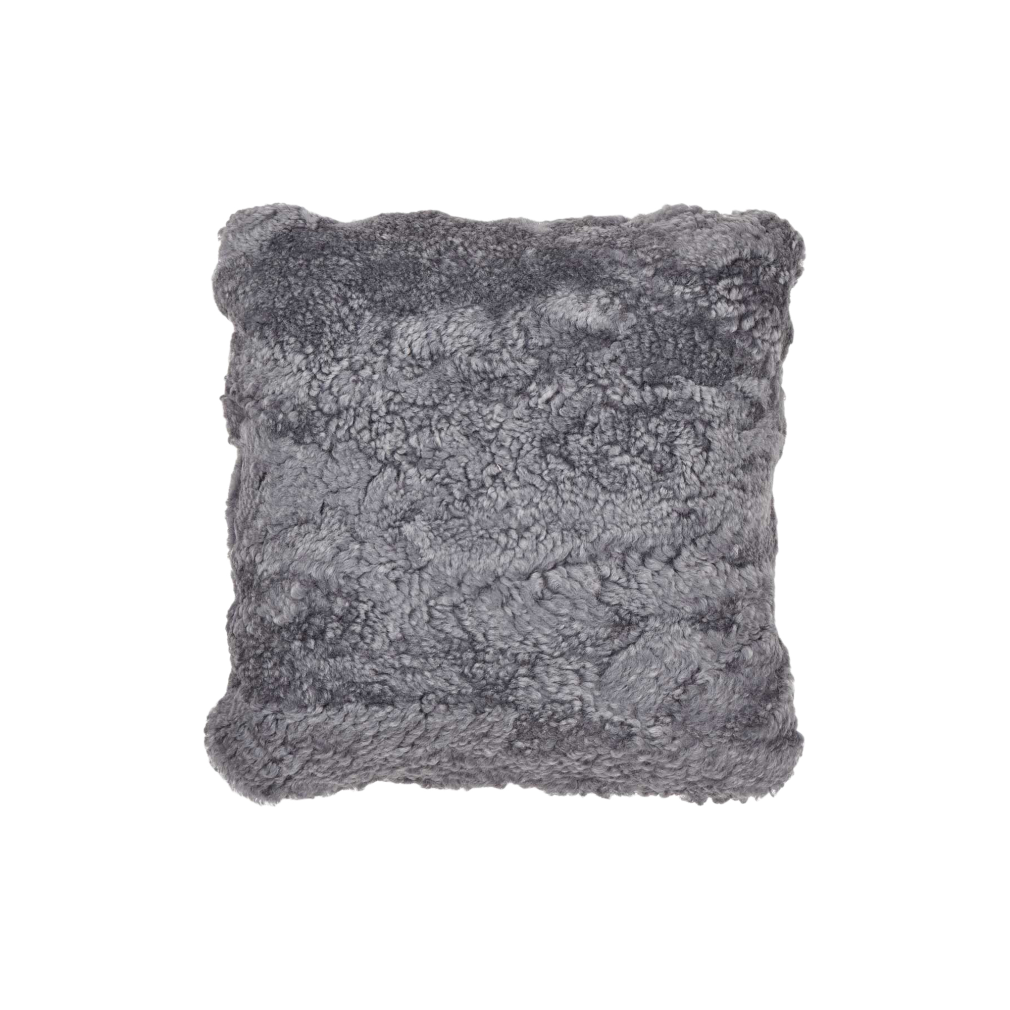 NATURES Collection - Newzealandsk lammeskindspude, light grey - 40x40 cm.