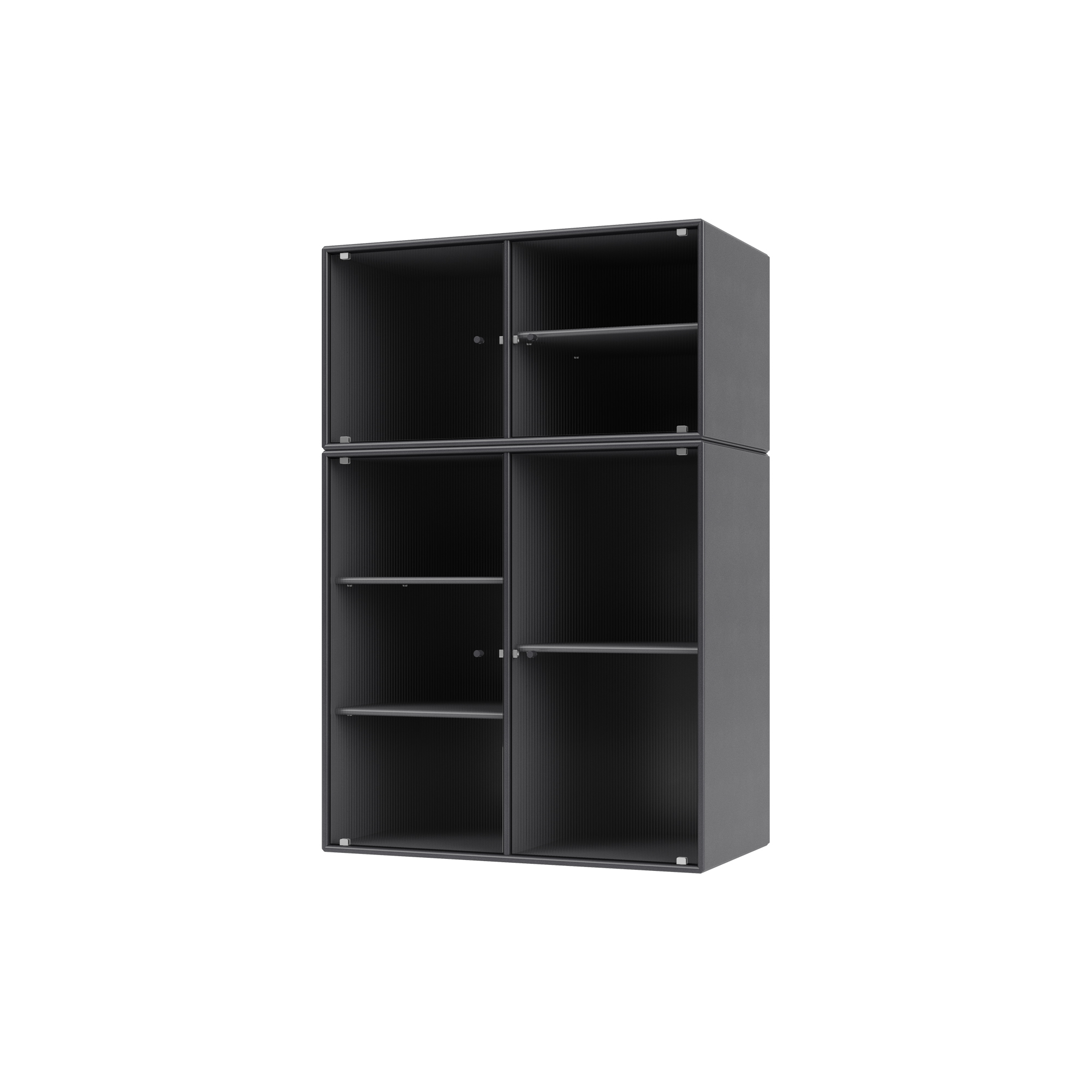 Montana Furniture - RIPPLE III vitrineskab, 36 coal
