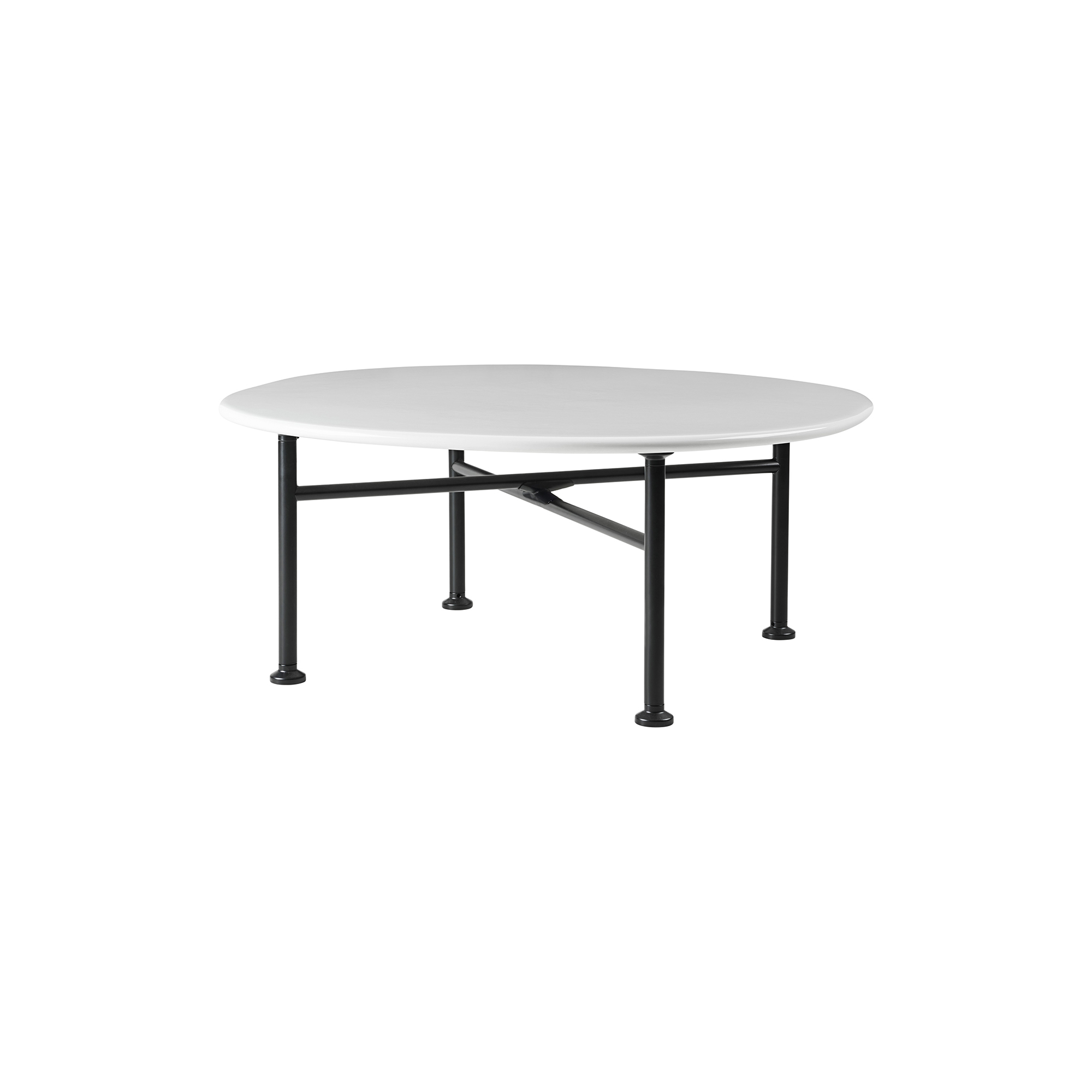 GUBI - Carmel Coffee Table, clam white - H: 32 x L: 75 x B: 75 cm.
