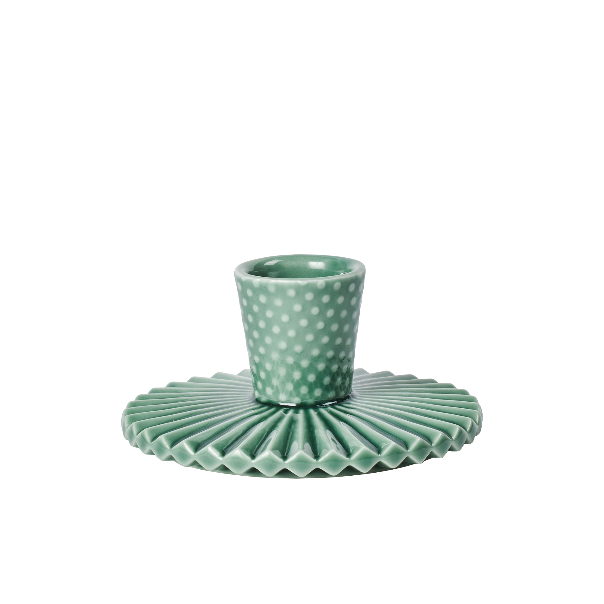 Dottir Nordic Design - Pipanella Candlestick Fan Dot, spruce
