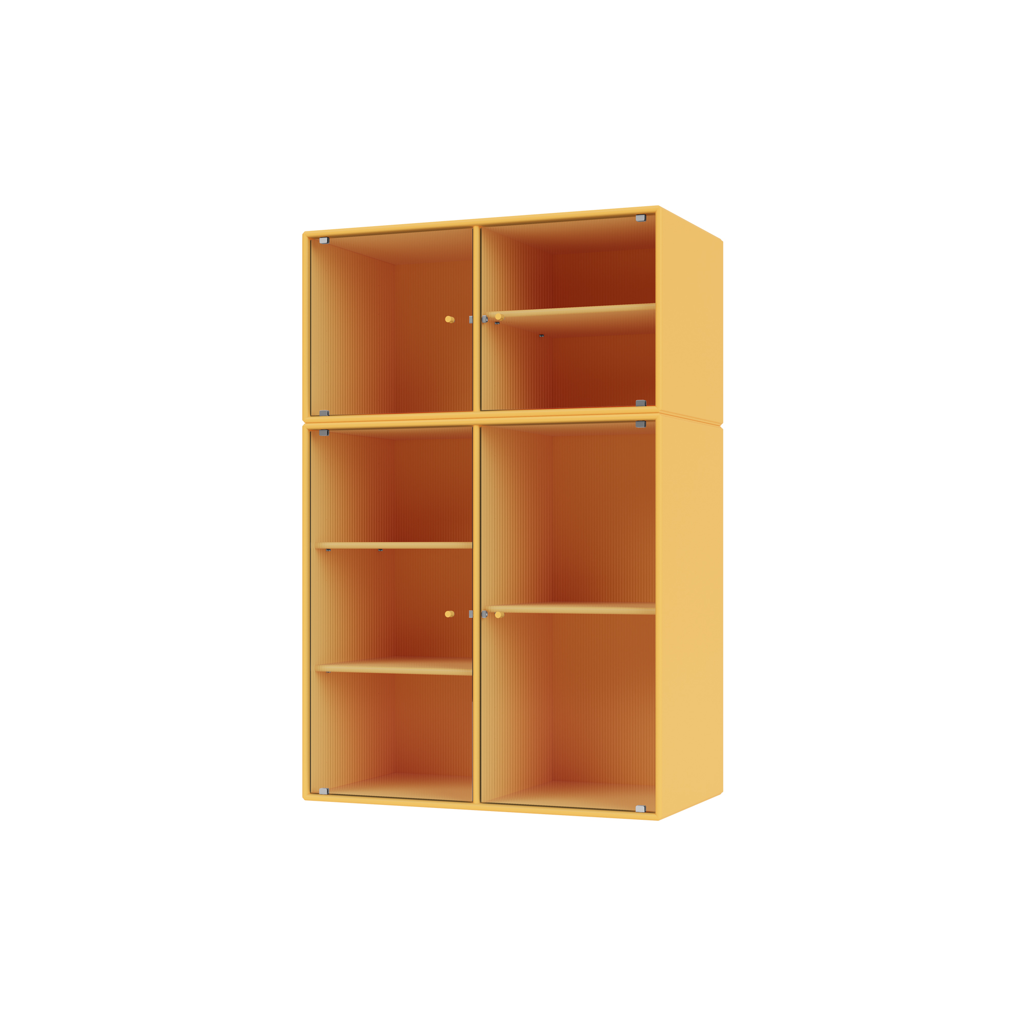 Montana Furniture - RIPPLE III vitrineskab, 166 acacia