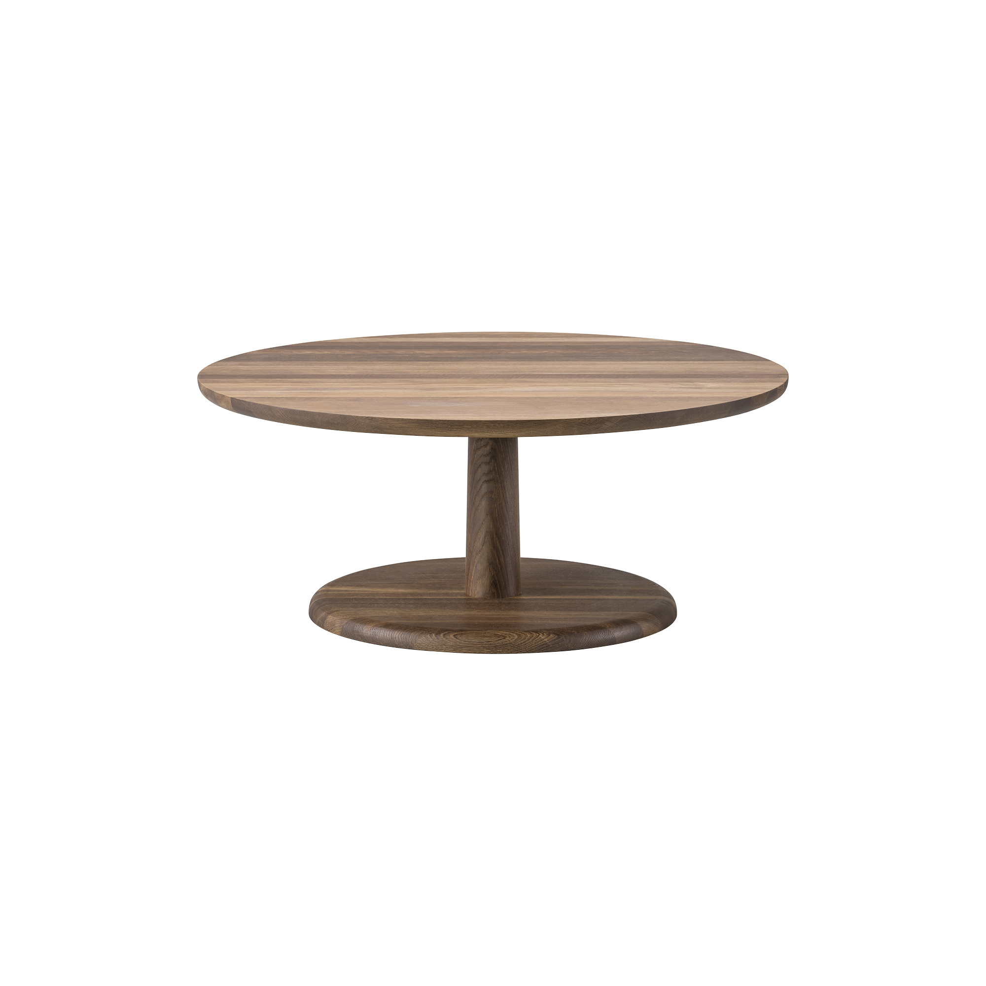 Fredericia Furniture - 1295 Pon bord, olieret røget eg - H: 38 x Ø 90 cm.