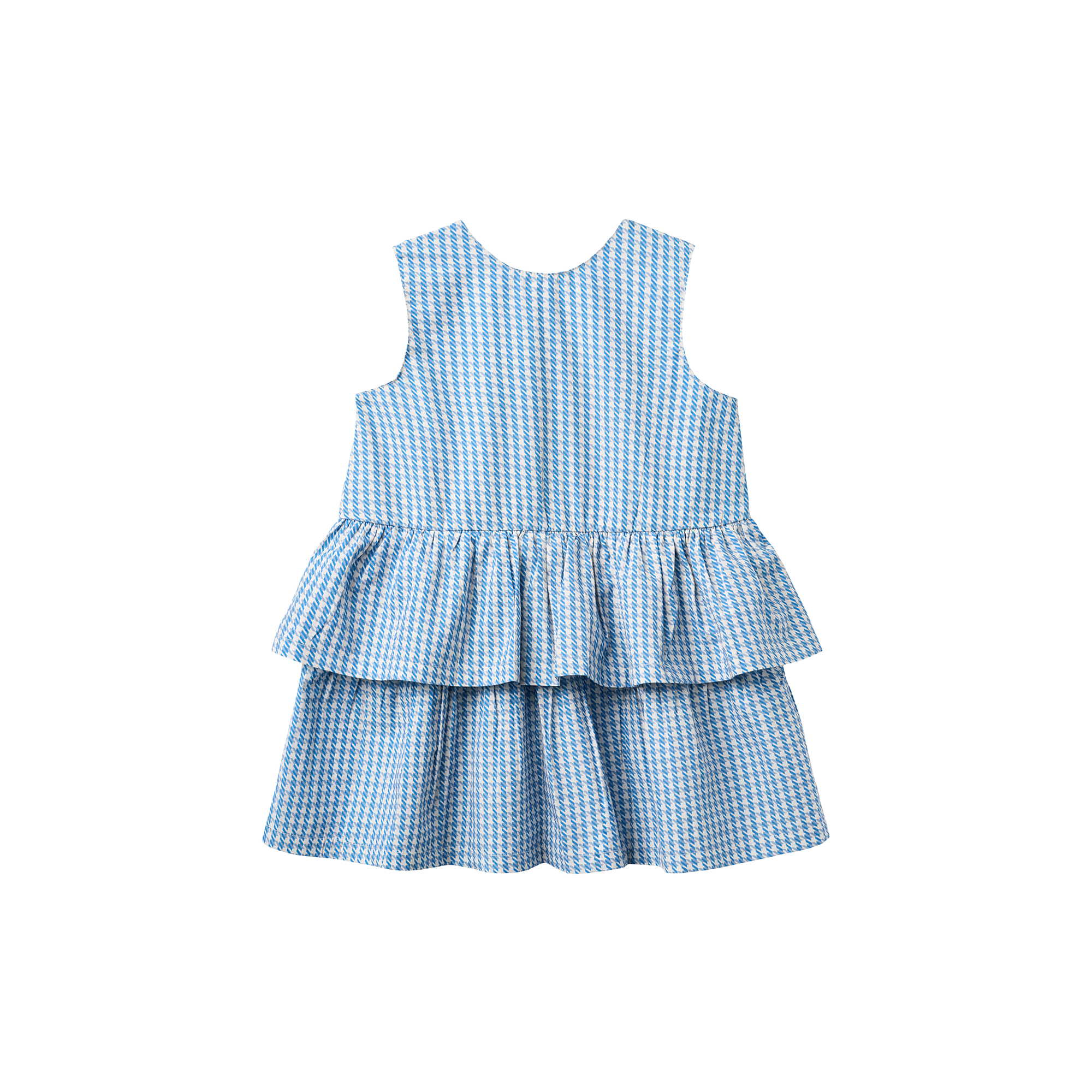 Copenhagen Colors Organics - Houndstooth Dress w. Bow - Str. 104