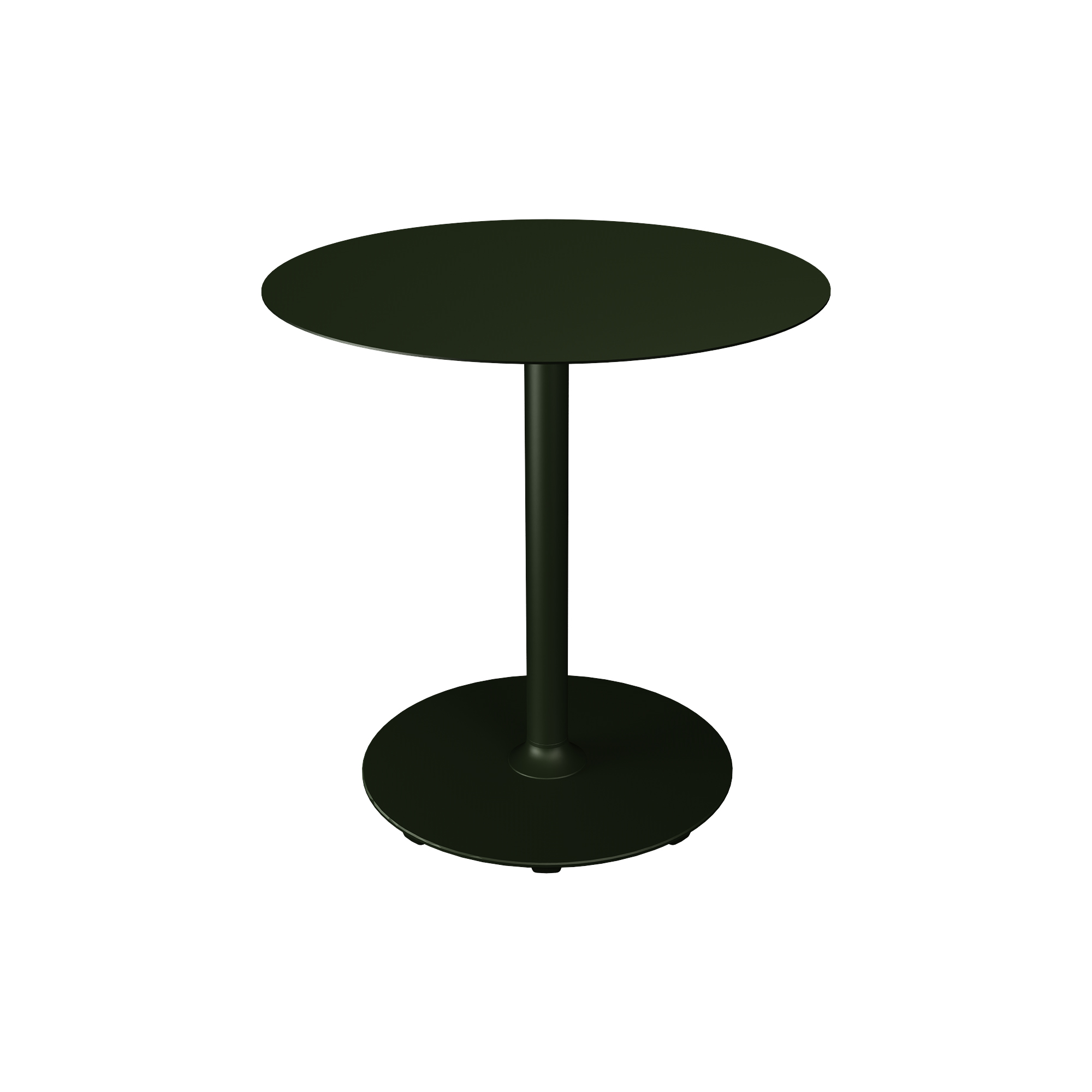 HOUE - PICO Café Table with Round Base Ø 74, olive green