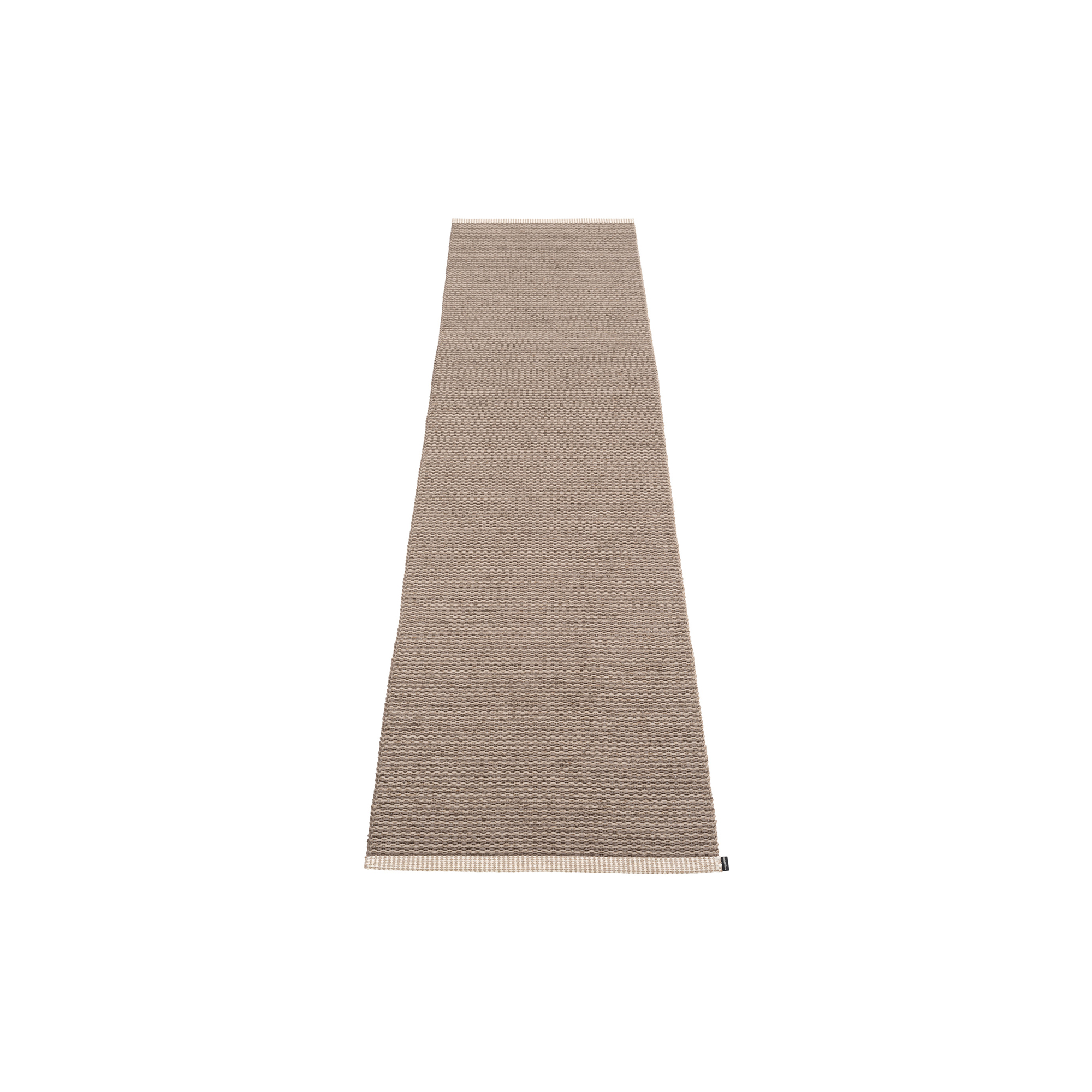 Pappelina - Mono gulvløber, dark mud/mud - 70x300 cm