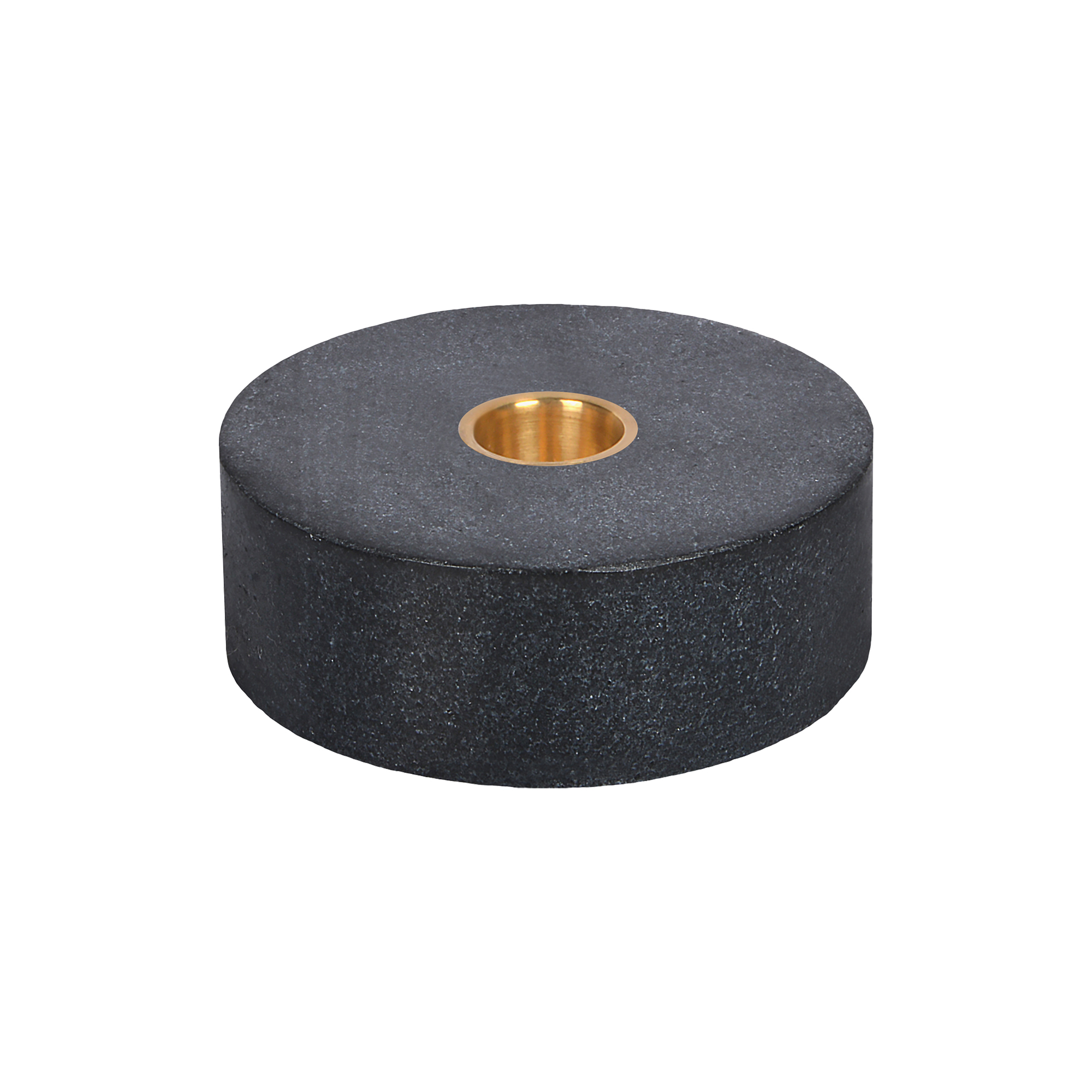 Uyuni Lighting - Marble base Candleholder, black