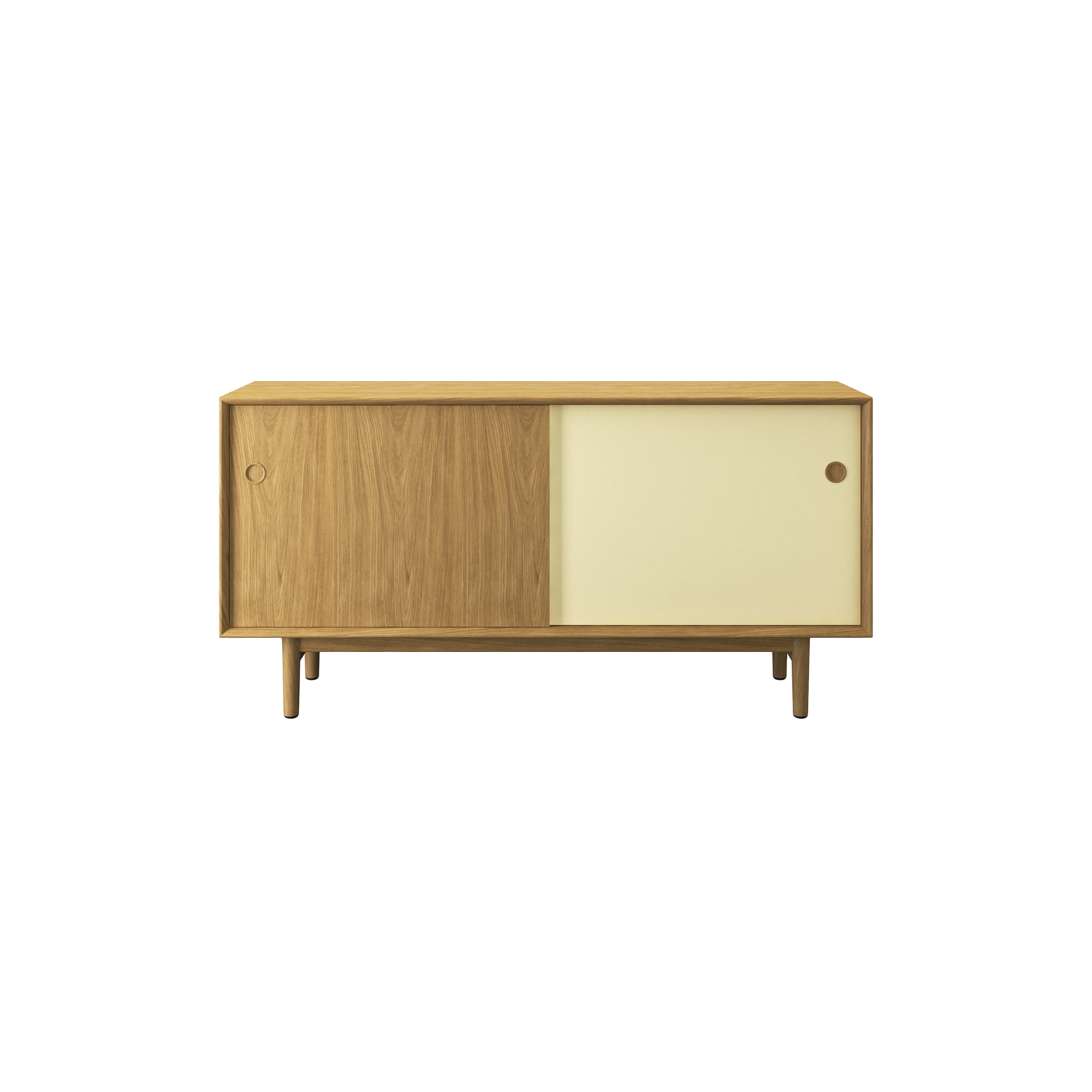 Sibast Furniture - Sibast No 11 Sideboard, yellow/white - H: 76 x L: 152 x D: 42 cm.