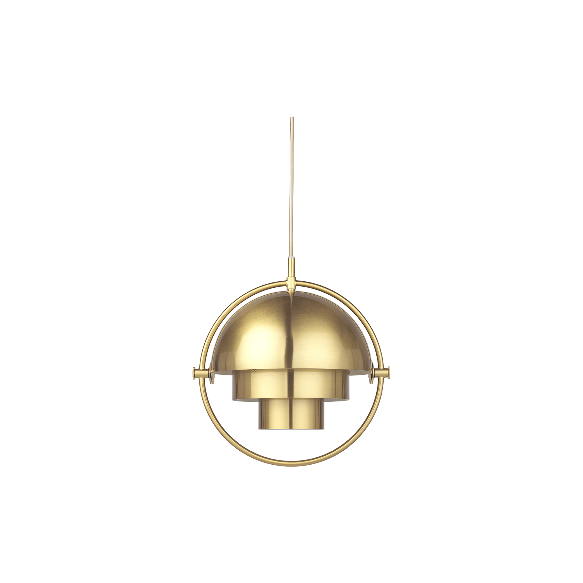 GUBI - Multi-Lite Pendant, brass - H: 28 x Ø 22,5 cm.