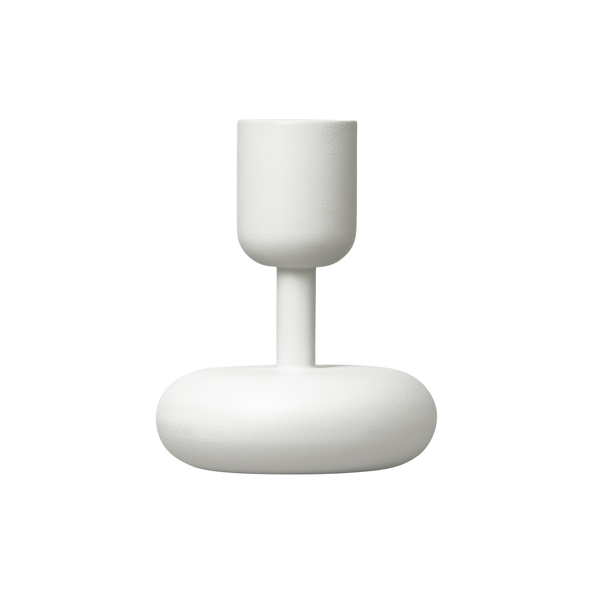 Iittala - Nappula lysestage, hvid - H10.7 cm