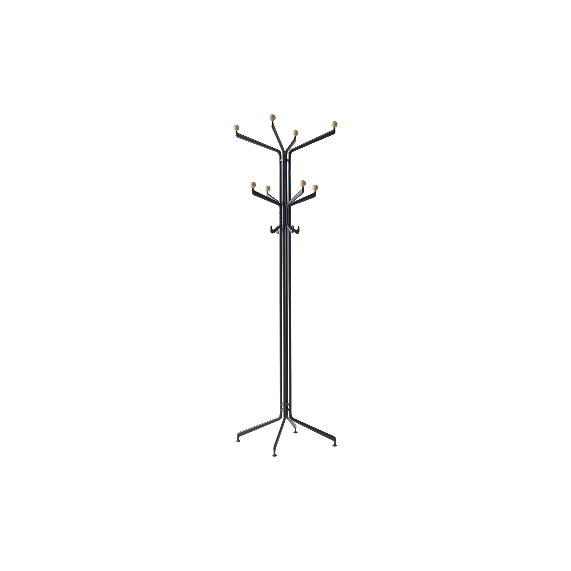 &Tradition - Capture SC77 stumtjener, graphite/oak - H: 183 x B: 60 x D: 60 cm.