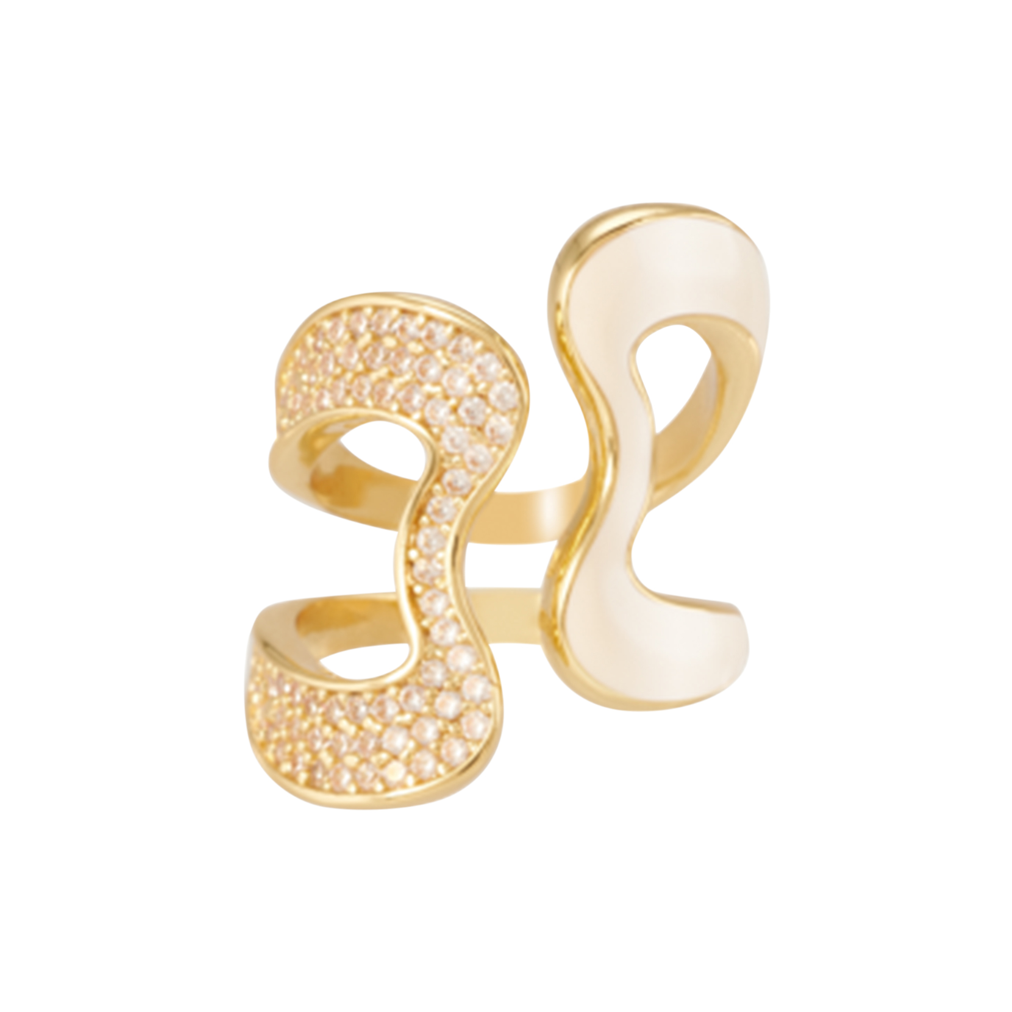 bangle up - B LINE Ring, sand white