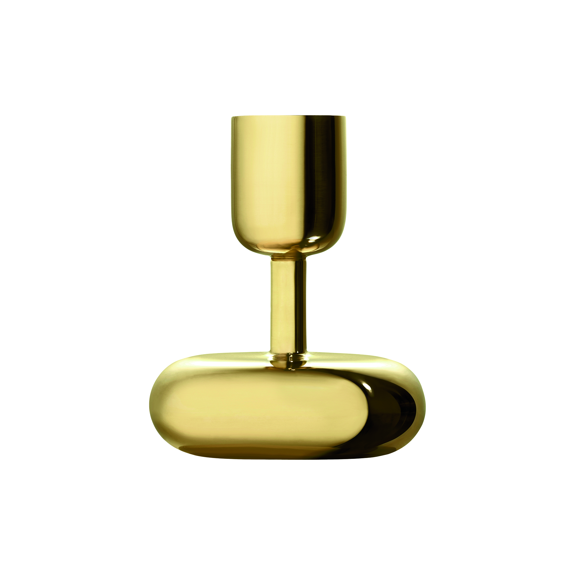 Iittala - Nappula lysestage, messing - H10.7 cm