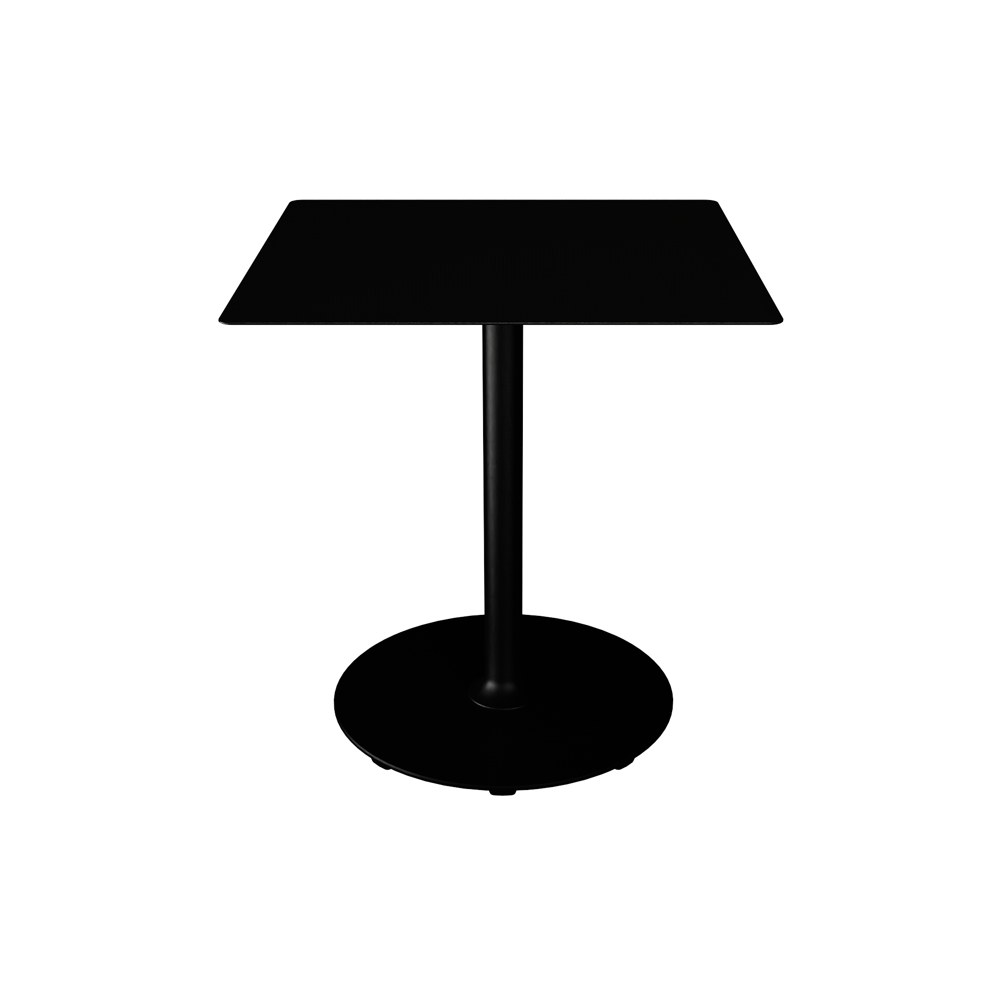HOUE - PICO Café Table with Round Base 70x70, black