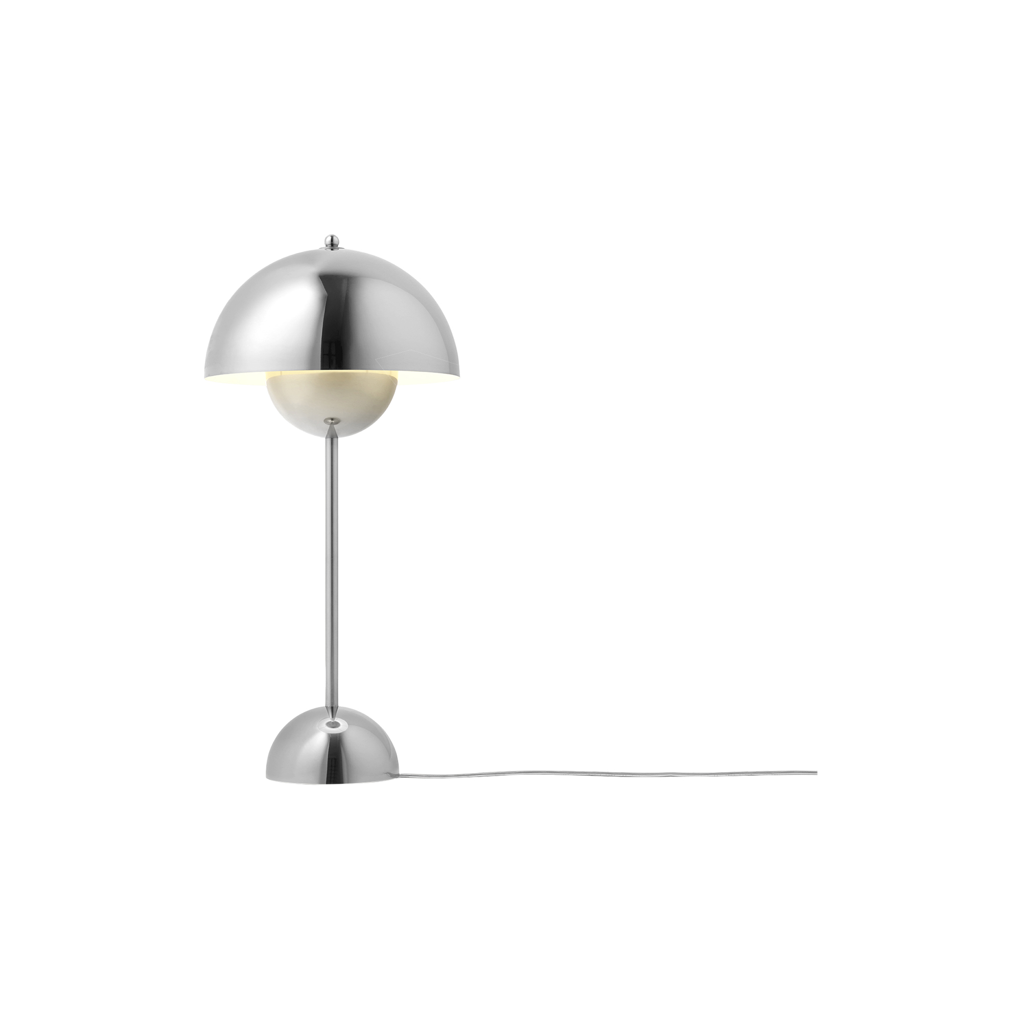 &Tradition - Flowerpot VP3 Table Lamp, chrome-plated - H: 50 x Ø 23 cm.