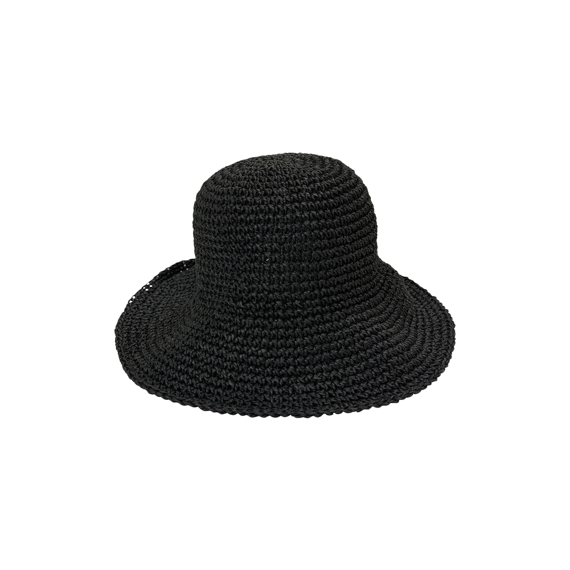 Bella Ballou - RAFFIA Hat stor skygge, black