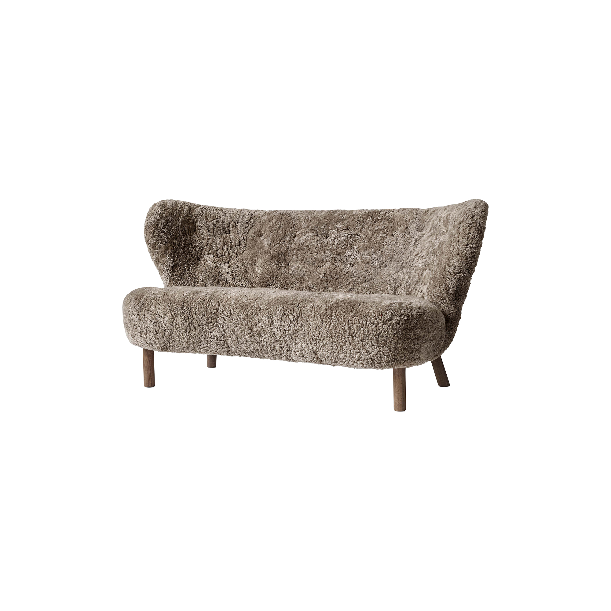 &Tradition - Little Petra VB2 sofa, Sahara/olieret valnød - H: 90 x L: 155 x D: 85 cm.