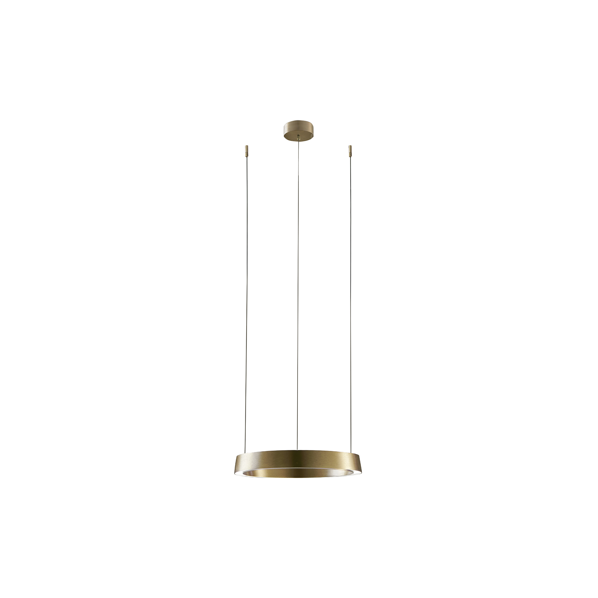 LIGHT-POINT - EDGE ROUND pendel, brass