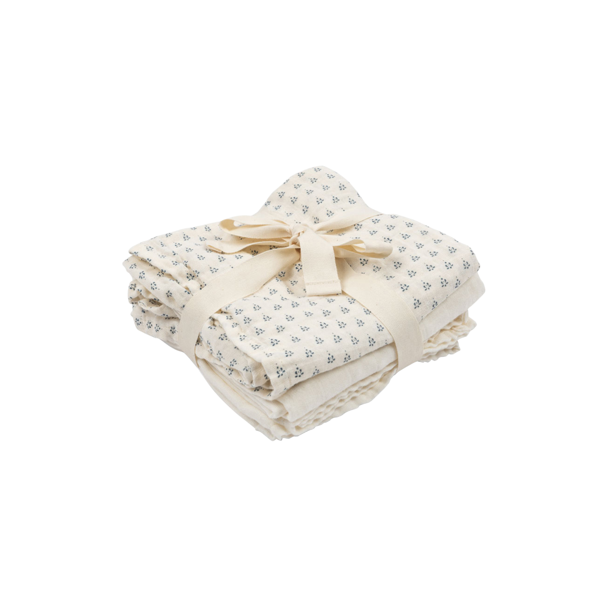 Konges Sløjd - Bellini 3 Pack Muslin Cloth, punto blu