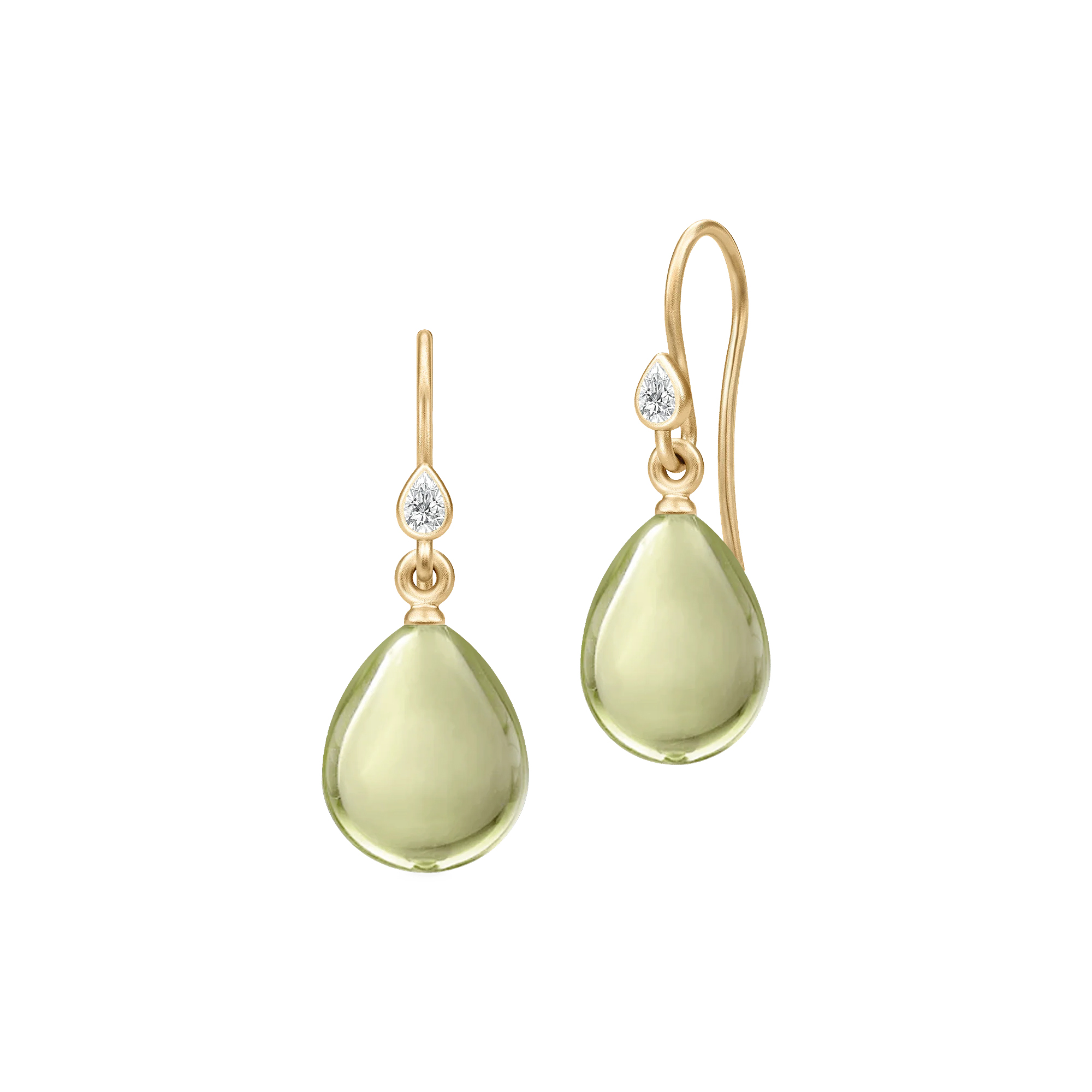 Julie Sandlau - Prima Ballerina Øreringe, gold/olive, Prime