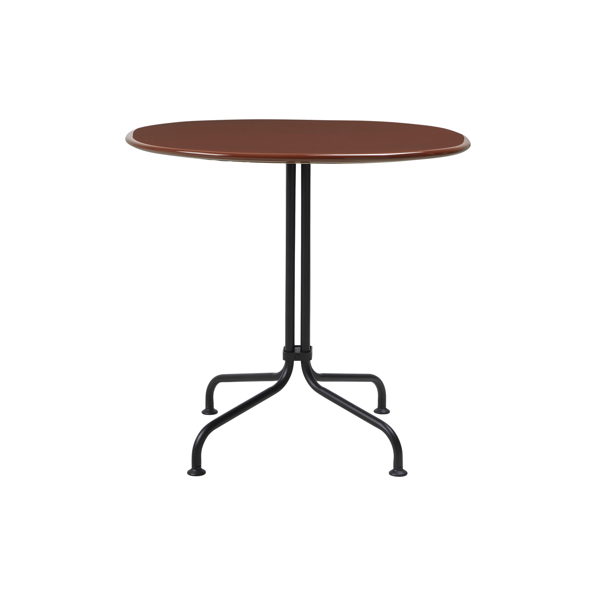 GUBI - Carmel Bistro Outdoor Dining Table, matt rock red