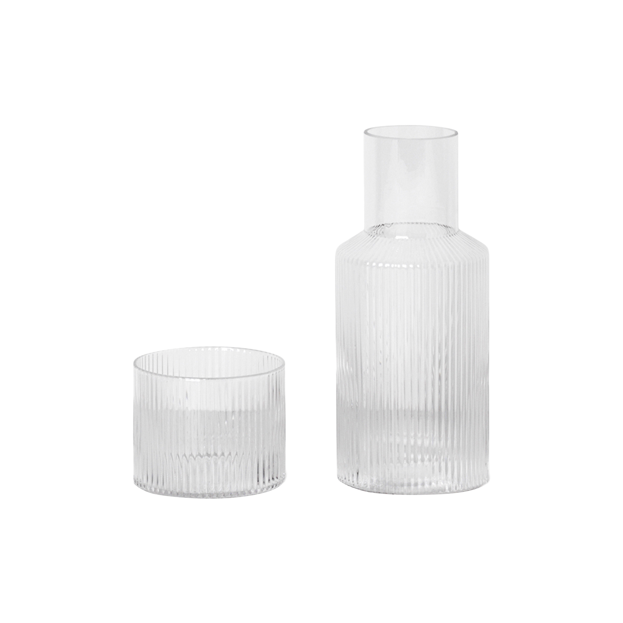 ferm LIVING - Ripple Carafe Set Small