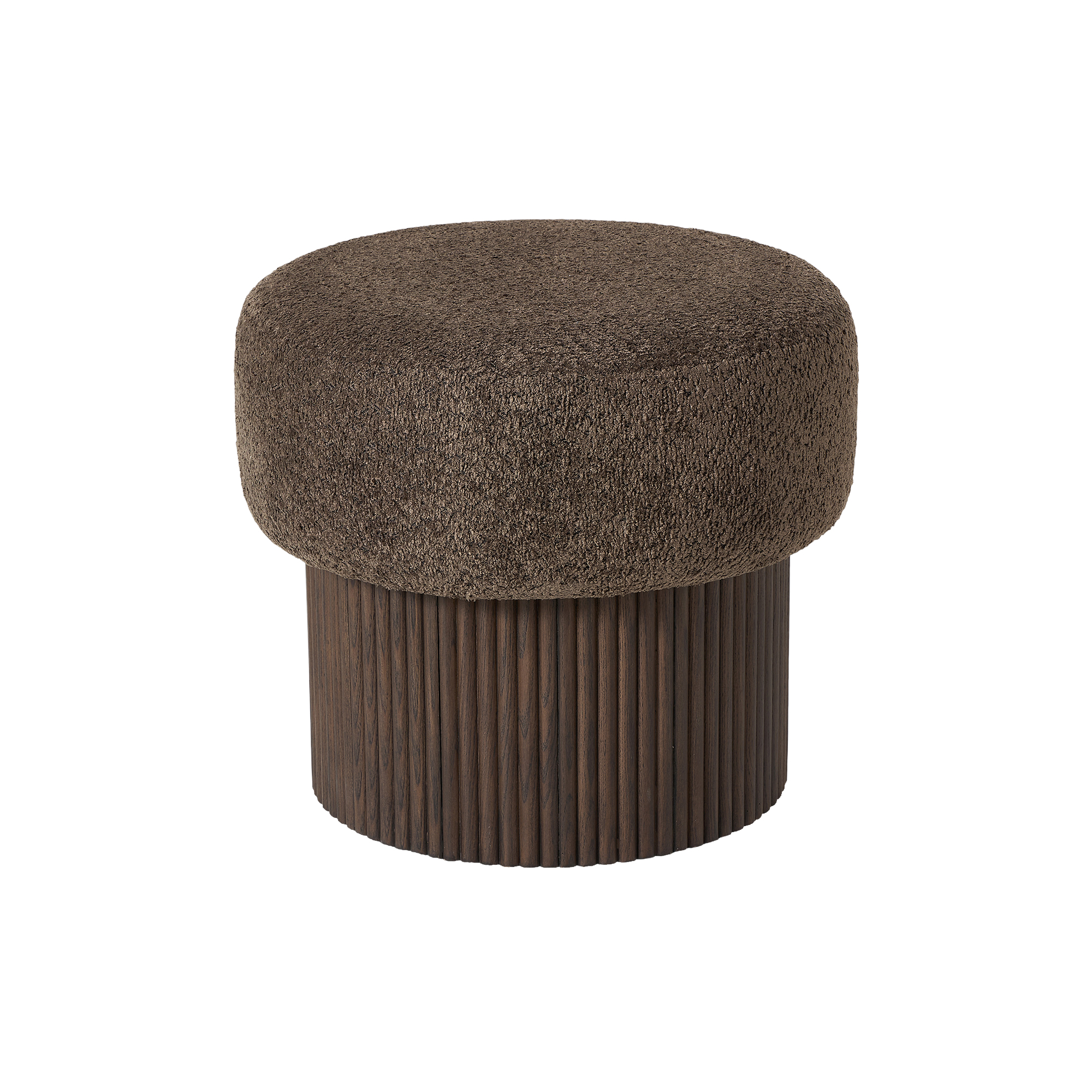Westwing Collection - Nala Pouf, dark brown