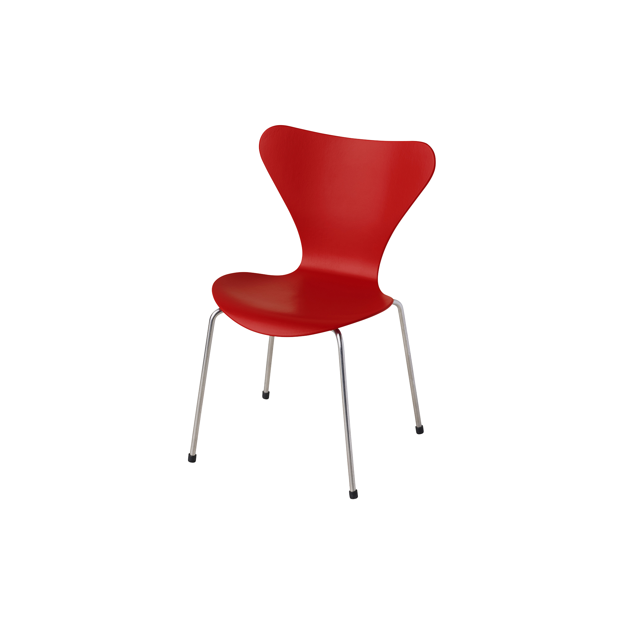 Fritz Hansen - Miniature Serie 7 stol, opium red - 13x8,5 cm.