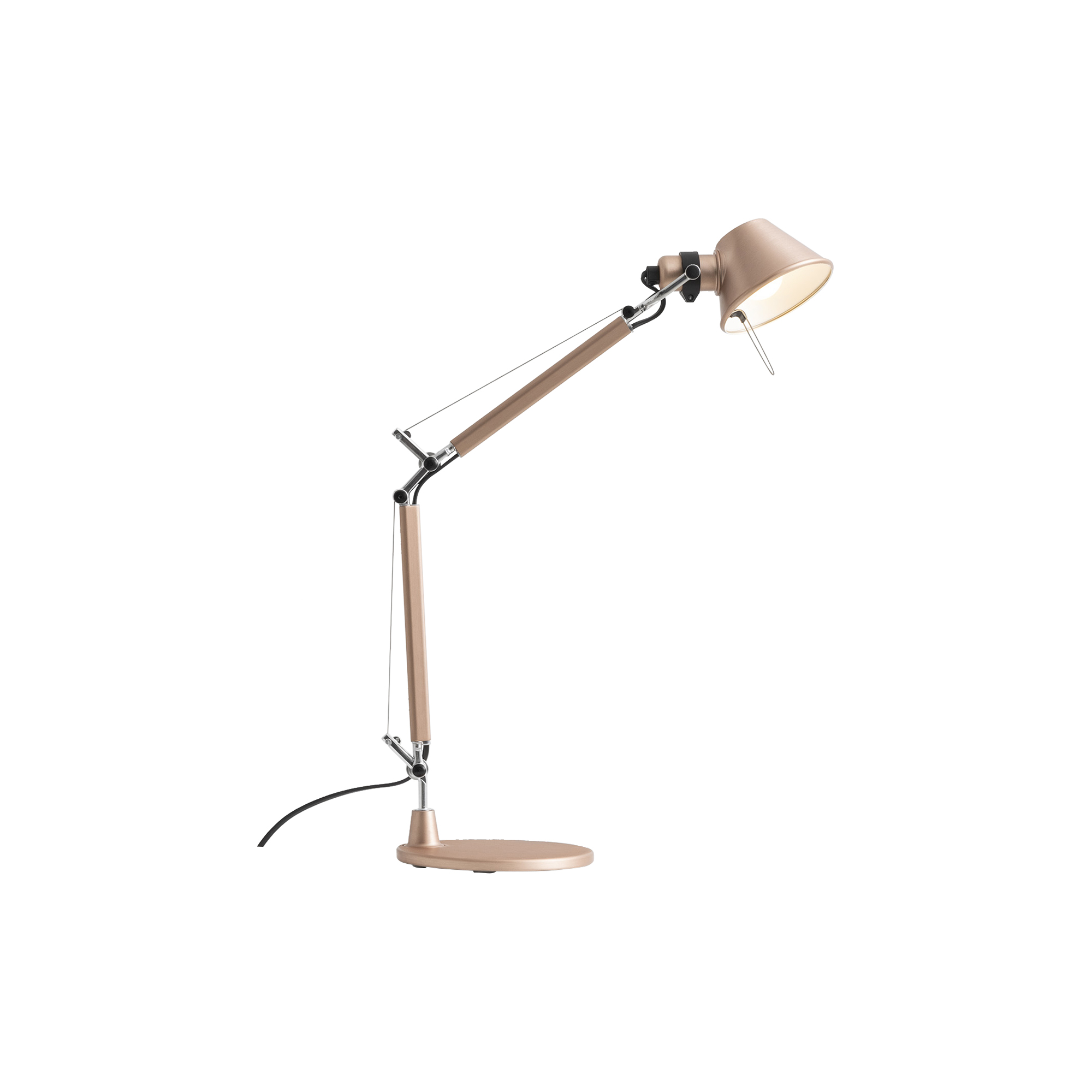 Artemide - Tolomeo Micro bordlampe, copper - H: 37-73 x L: 45 x Ø 17 cm.