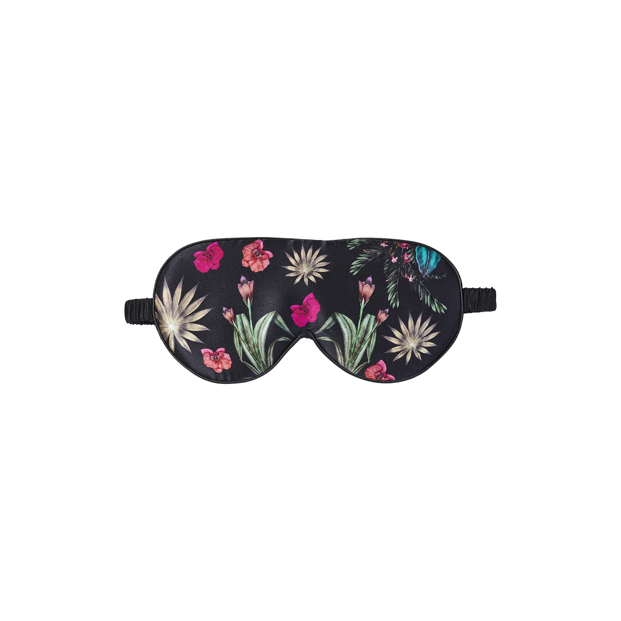 Fan Palm - Sovemaske, floral garden black