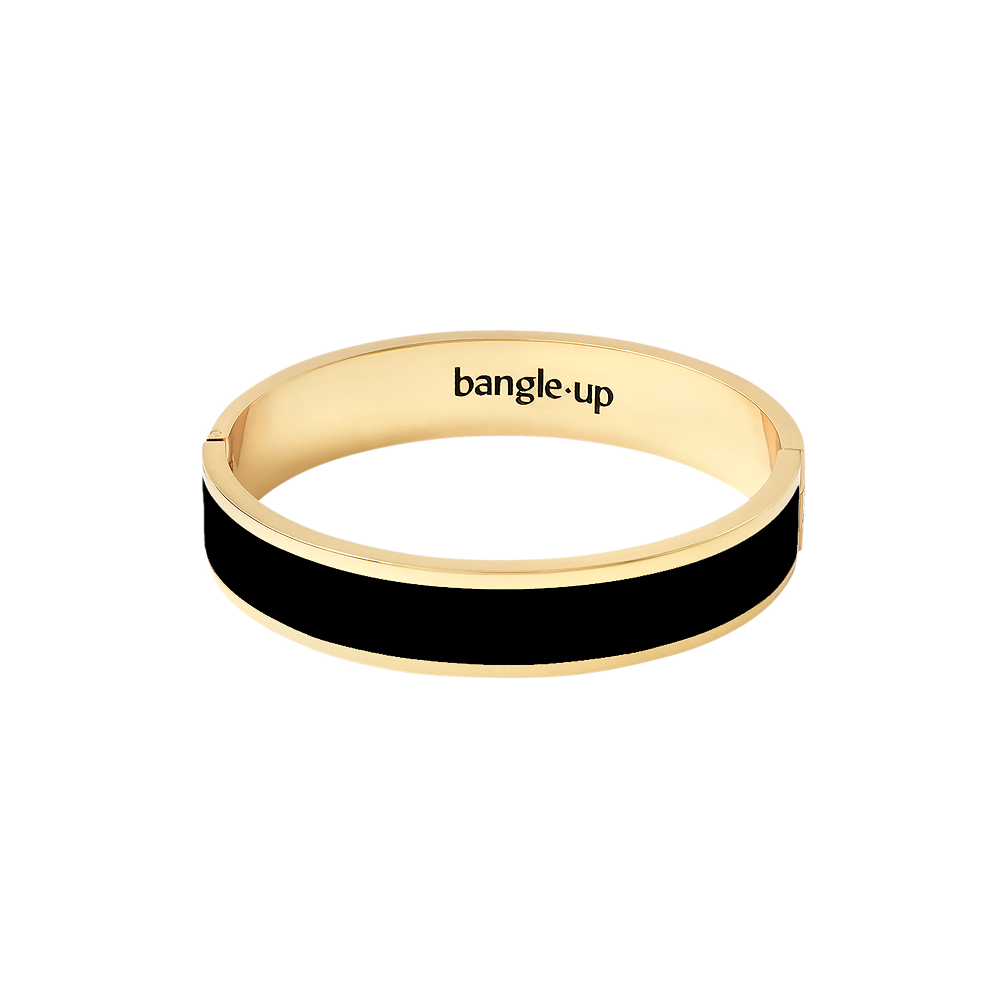 bangle up - BANGLE Bracelet 12 mm T1, carbon black - Ø5.7 CM