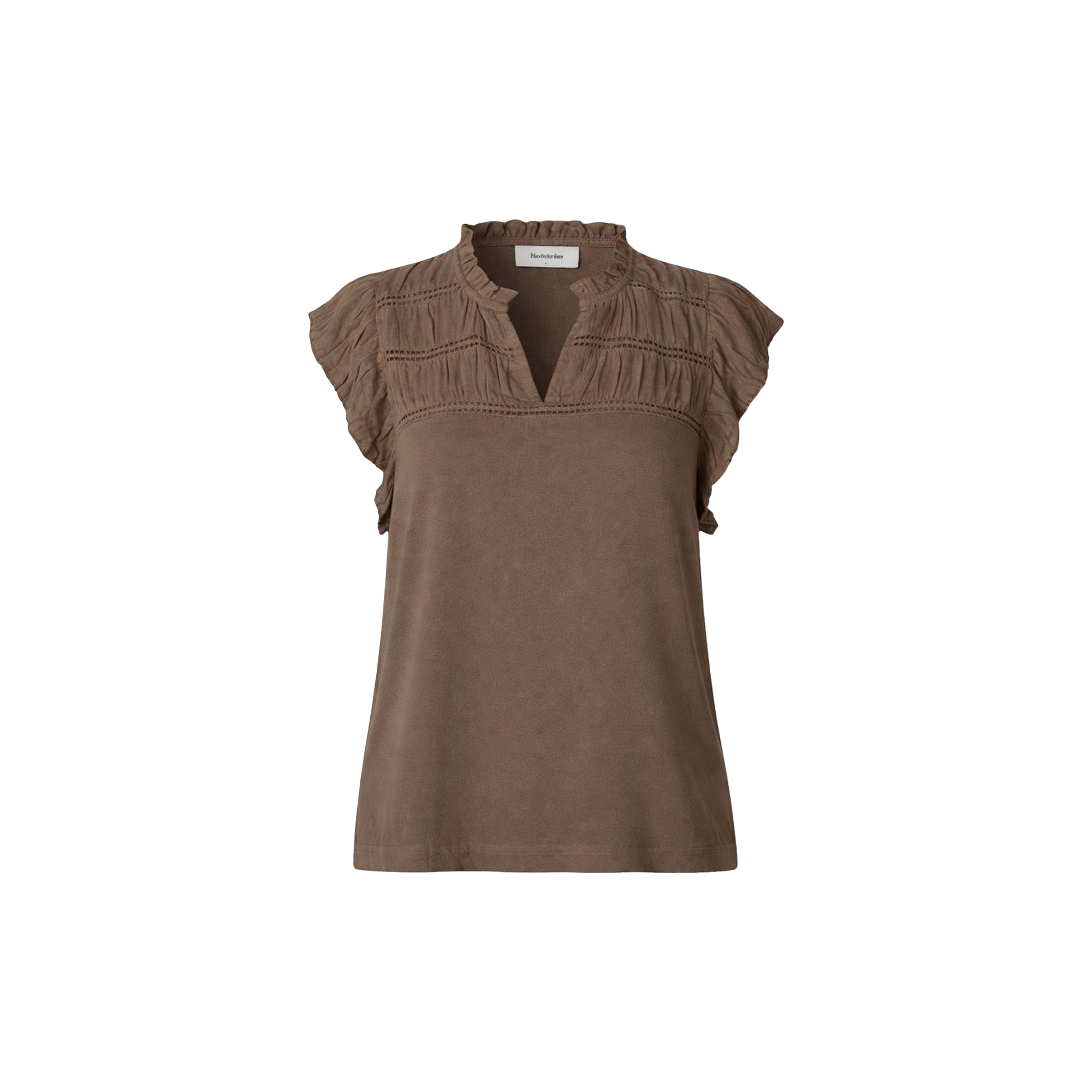 Modström - Alinmd top, chocolate chip - Str. XS